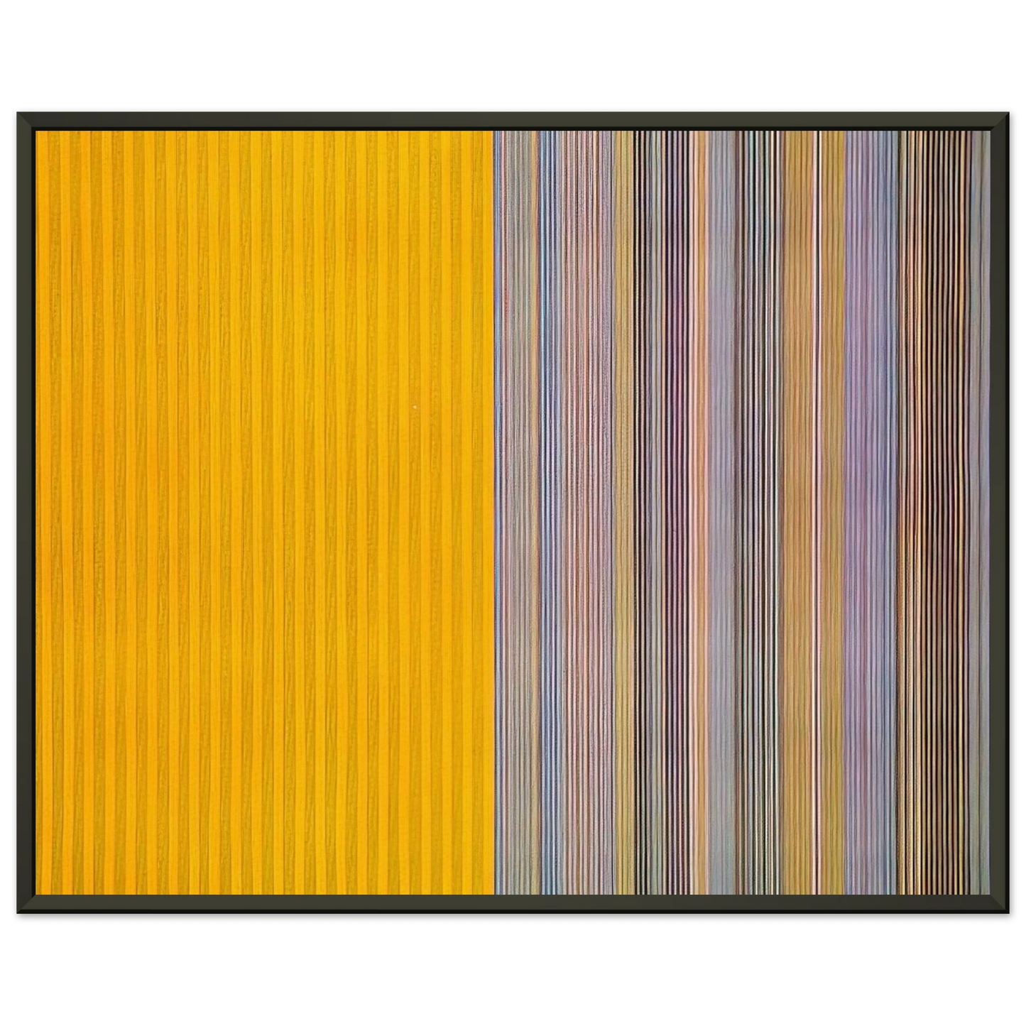 Gene Davis Half Lemon 1969 Framed Art Print - Aluminum Frame - 40x50 cm / 16x20 inches