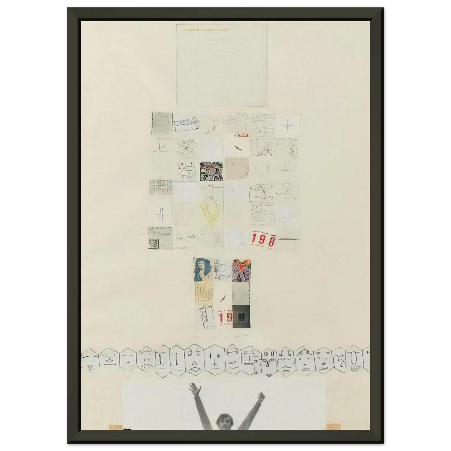 Alighiero Boetti UNTITLED 1980 Framed Art Print - Aluminum Frame - 60x80 cm / 24x32 inches