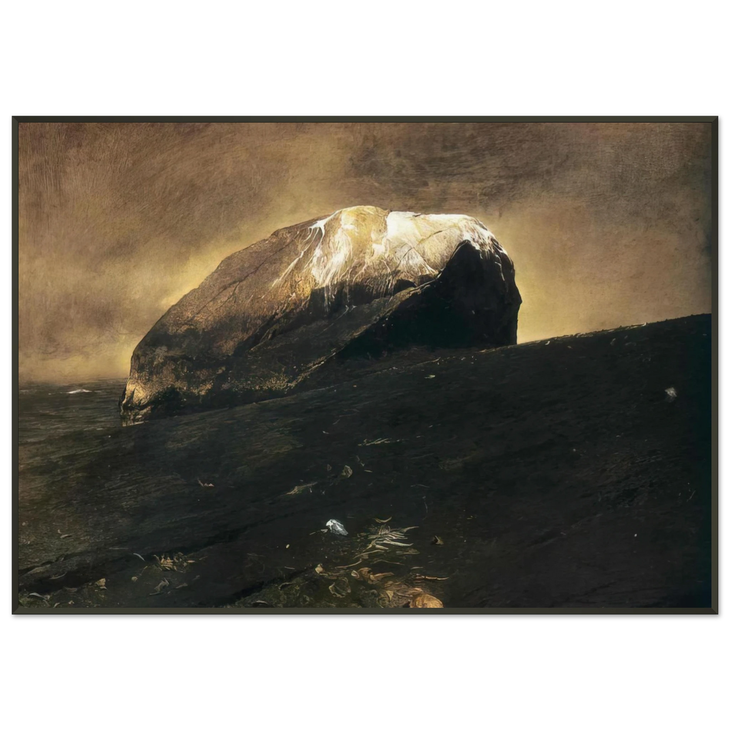 Andrew Wyeth NOT DETECTED 42 Framed Art Print - Aluminum Frame - 21x29.7 cm / 8x12"
