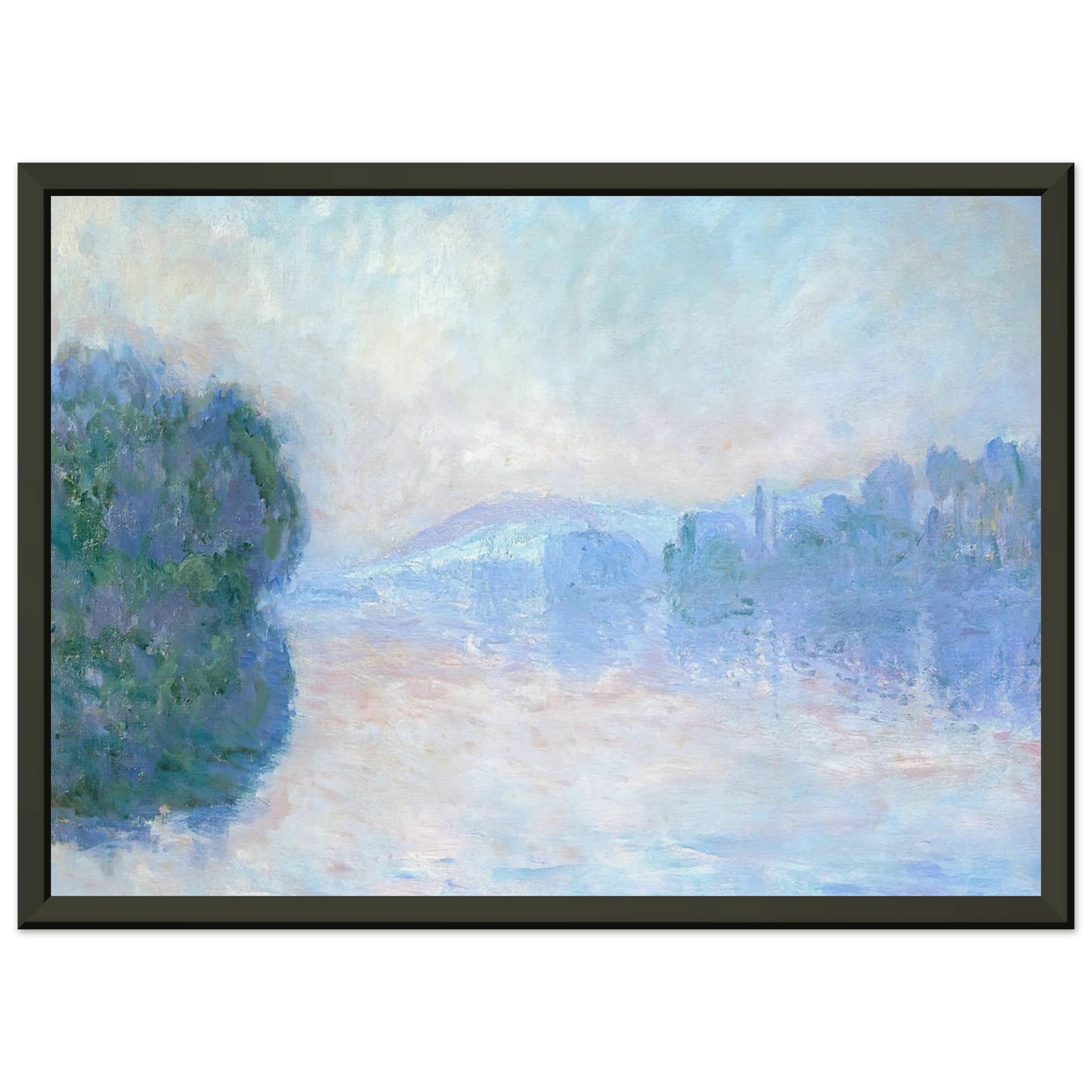 claude monet The Siene near Vernon Framed Art Print - Aluminum Frame - 40x50 cm / 16x20 inches