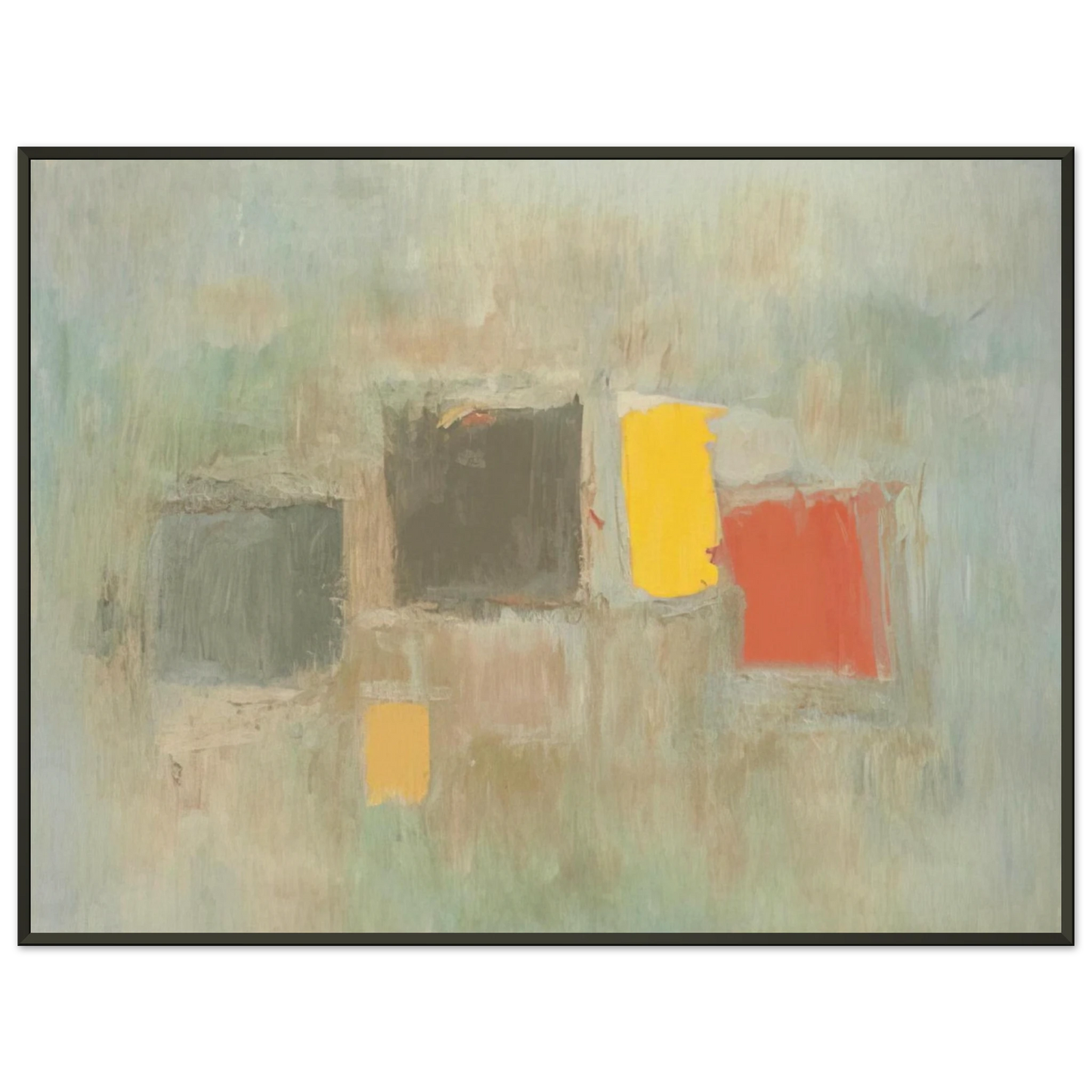 Esteban Vicente NUMBER 6 1956 Framed Art Print - Aluminum Frame - 60x80 cm / 24x32 inches