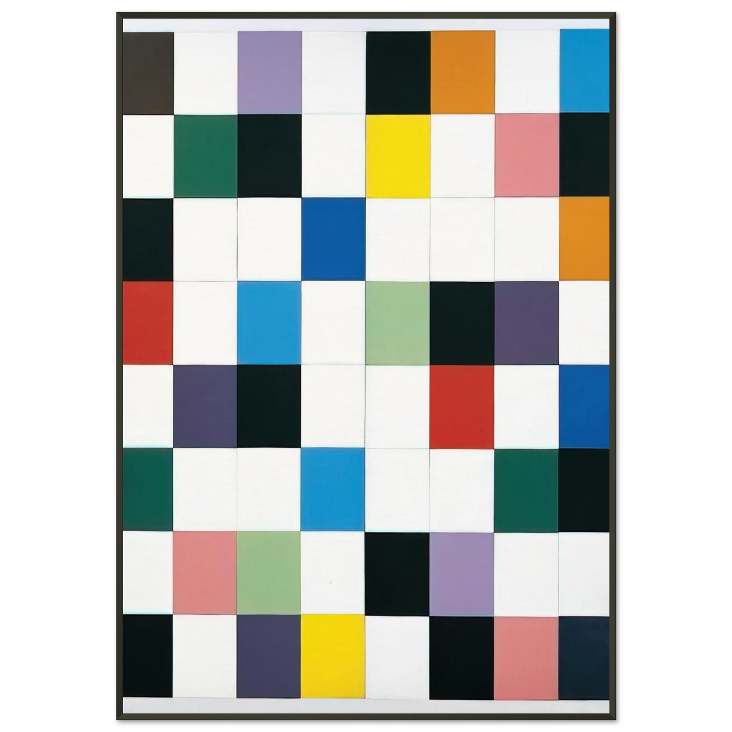 Ellsworth Kelly Colors for a Large Wall Framed Art Print - Aluminum Frame - 21x29.7 cm / 8x12"