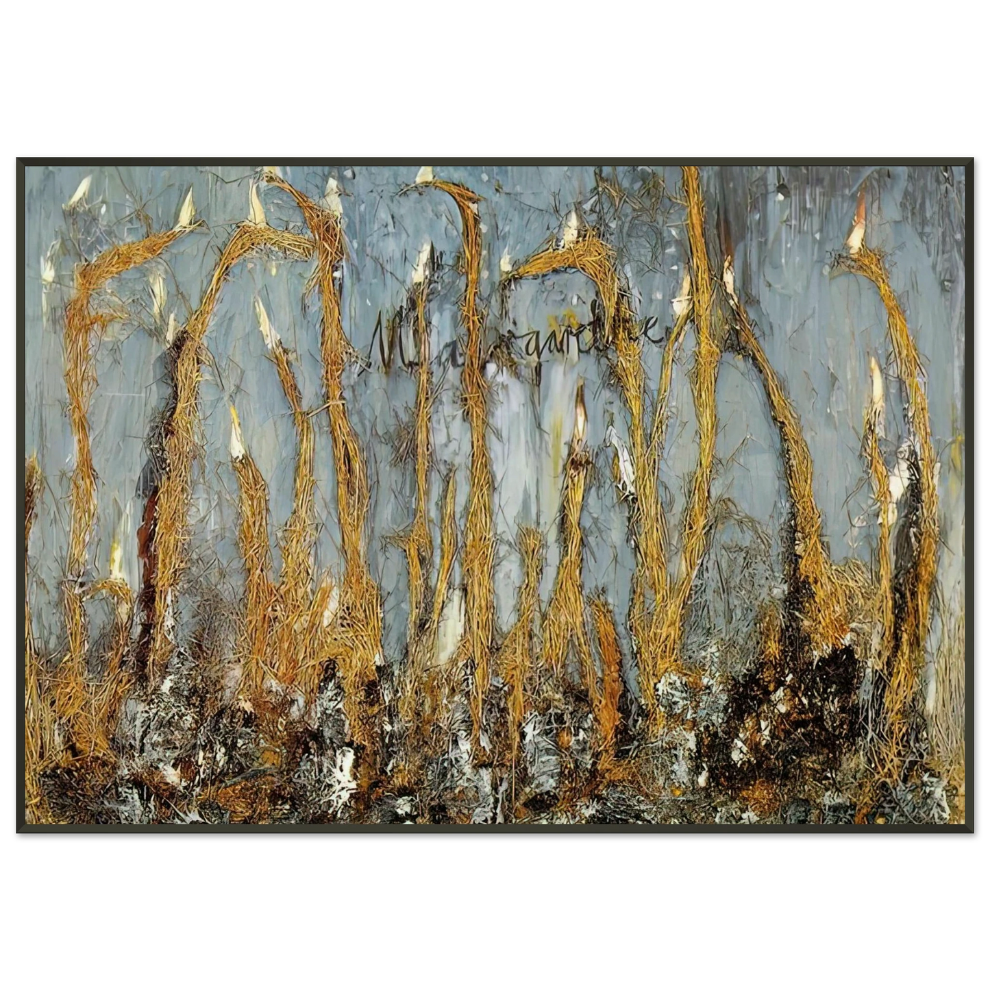 Anselm Kiefer MARGARETHE Framed Art Print - Aluminum Frame - 21x29.7 cm / 8x12"