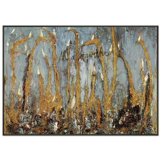 Anselm Kiefer  MARGARETHE Framed Art Print  - Aluminum Frame - 21x29.7 cm / 8x12"