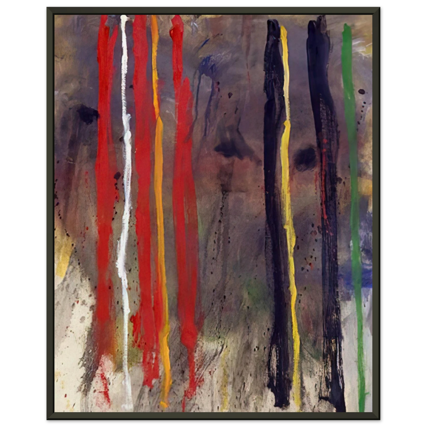 Gene Davis Stripes 1957 Framed Art Print - Aluminum Frame - 40x50 cm / 16x20 inches