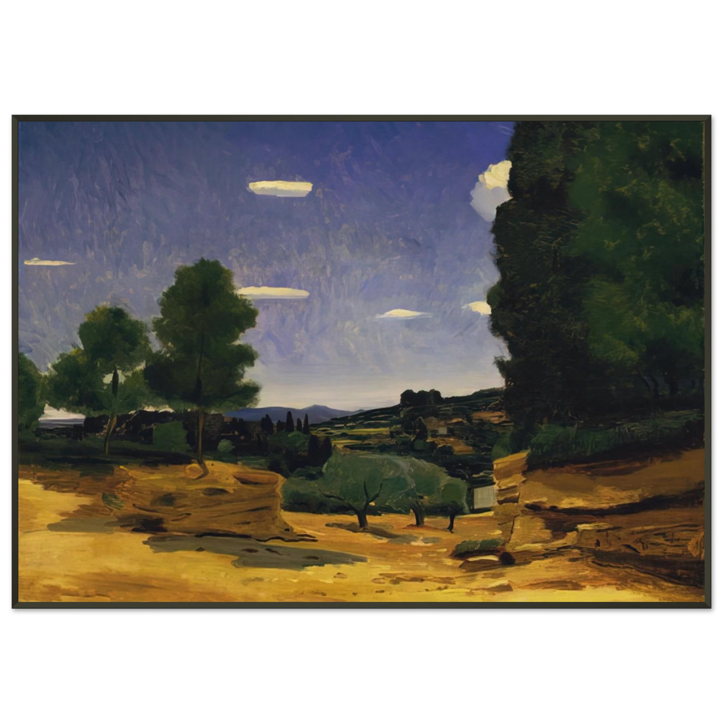 Andre Derain LANDSCAPE PROVENCE 1925 Framed Art Print - Aluminum Frame - 21x29.7 cm / 8x12"