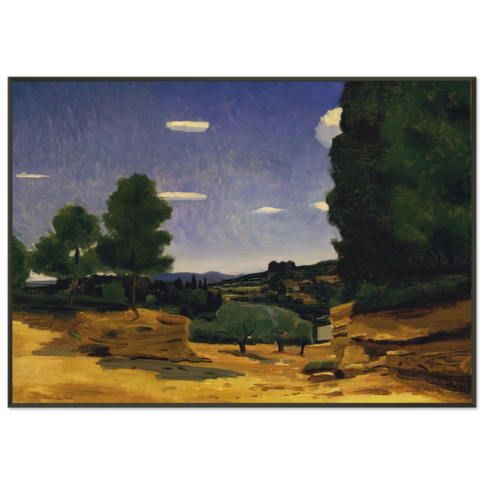 Andre Derain  LANDSCAPE PROVENCE 1925 Framed Art Print  - Aluminum Frame - 21x29.7 cm / 8x12"