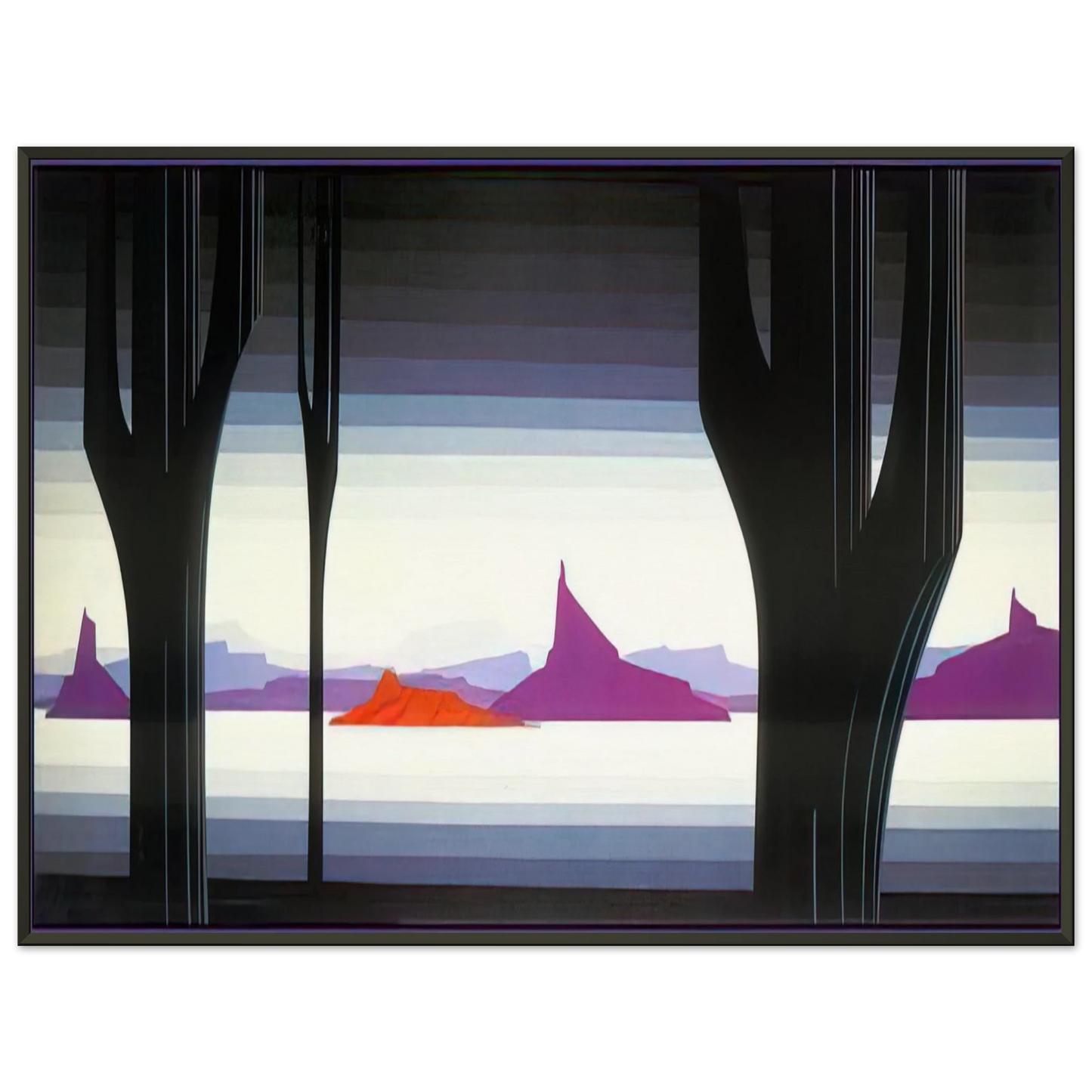 Eyvind Earle  Saguaro Framed Art Print  - Aluminum Frame - 70x100 cm / 28x40 inches