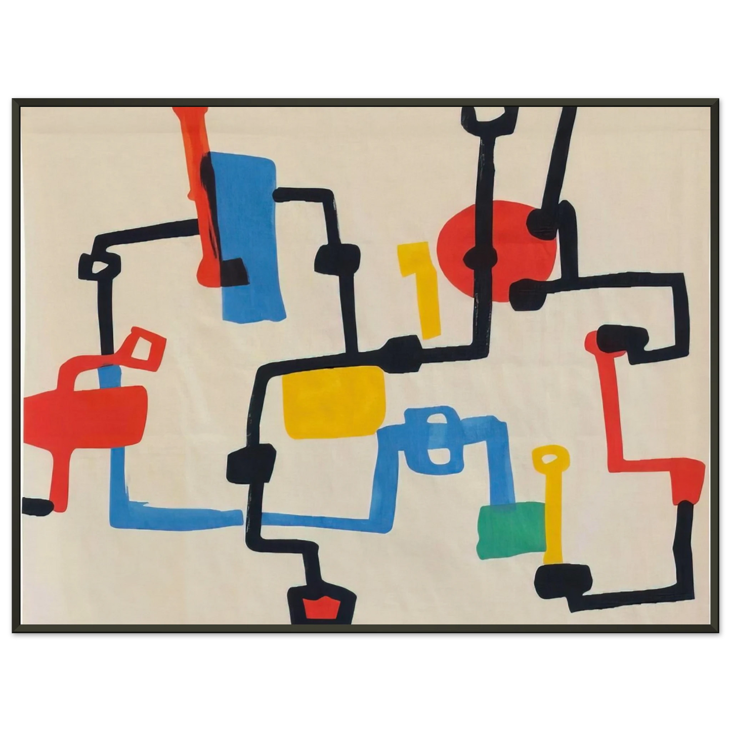 Etel Adnan Oil Fields Framed Art Print - Aluminum Frame - 70x100 cm / 28x40 inches