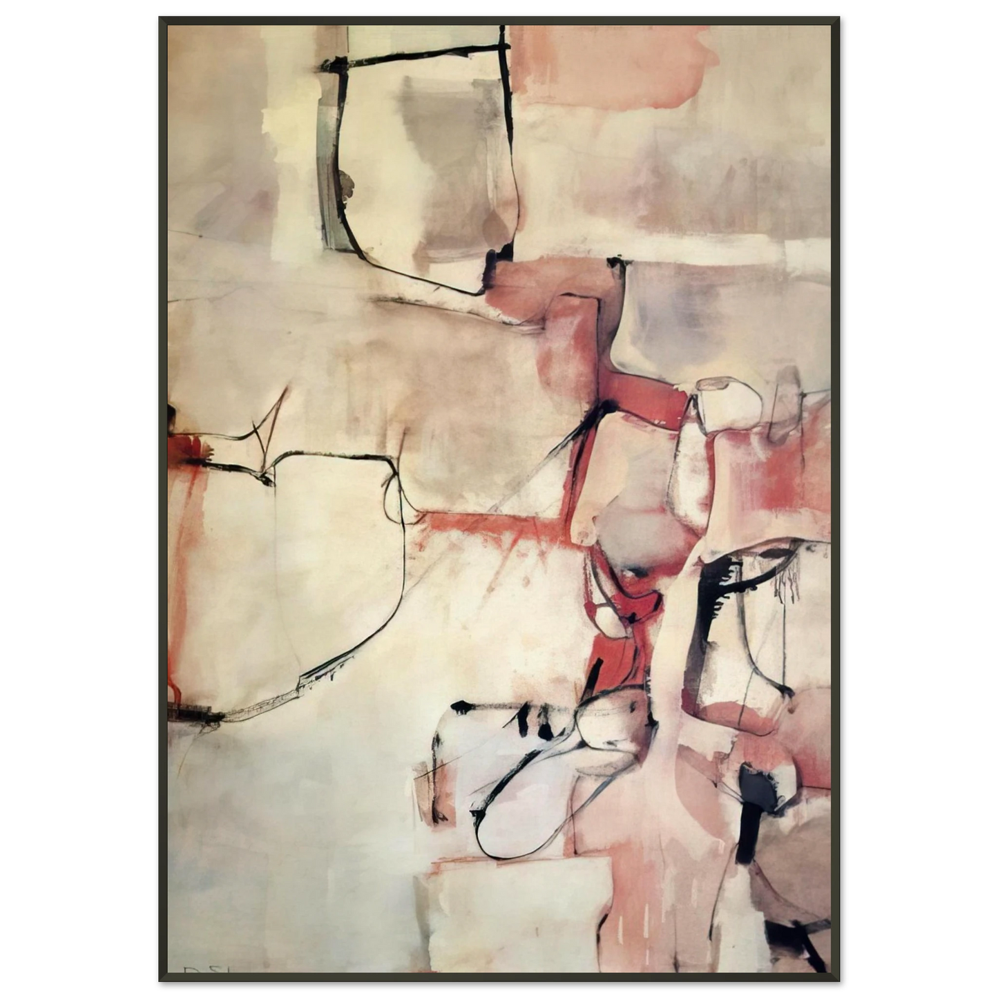 Richard Diebenkorn Albuquerque 3 Framed Art Print - Aluminum Frame - 21x29.7 cm / 8x12"