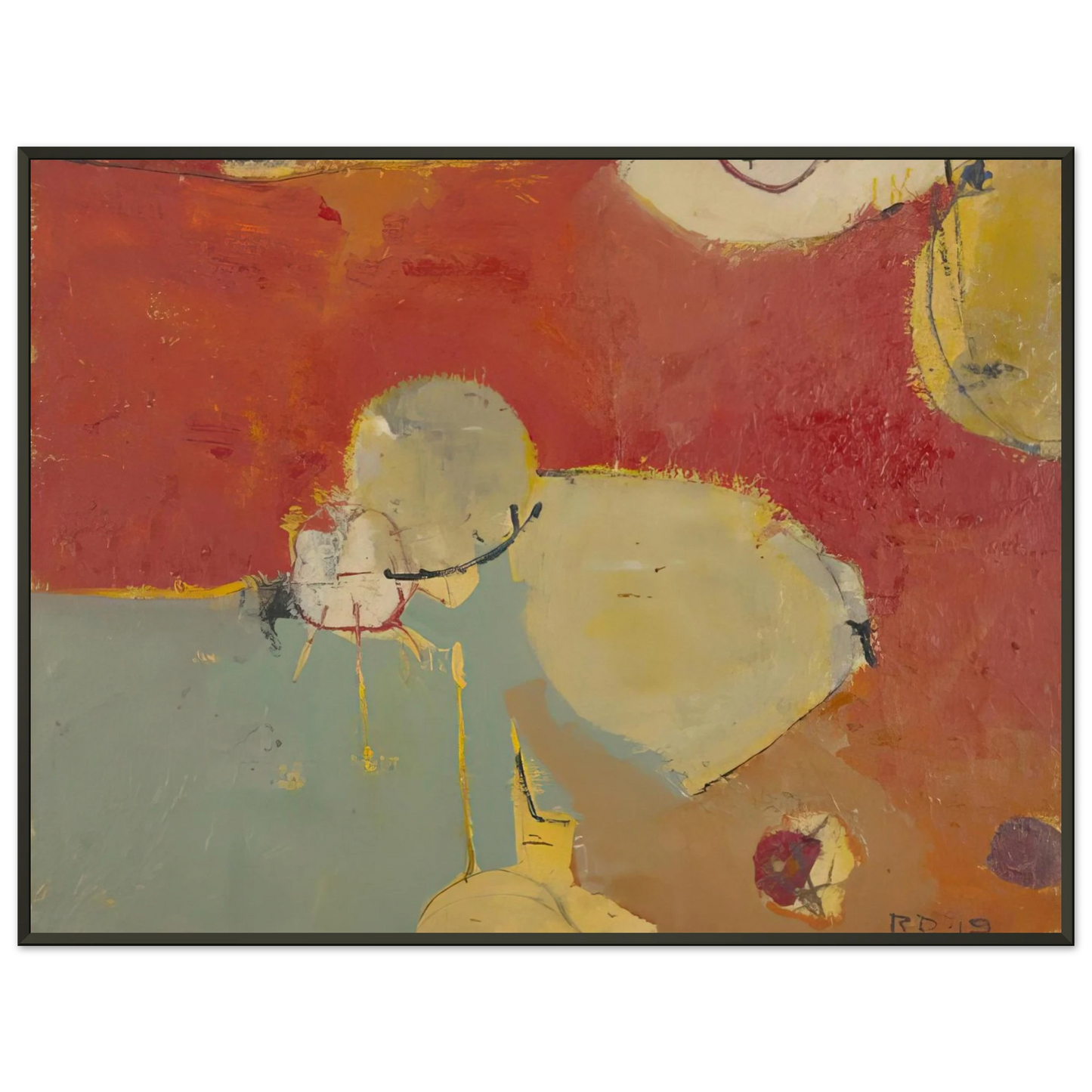 Richard Diebenkorn Untitled 2 Sausalito Framed Art Print - Aluminum Frame - 40x50 cm / 16x20 inches