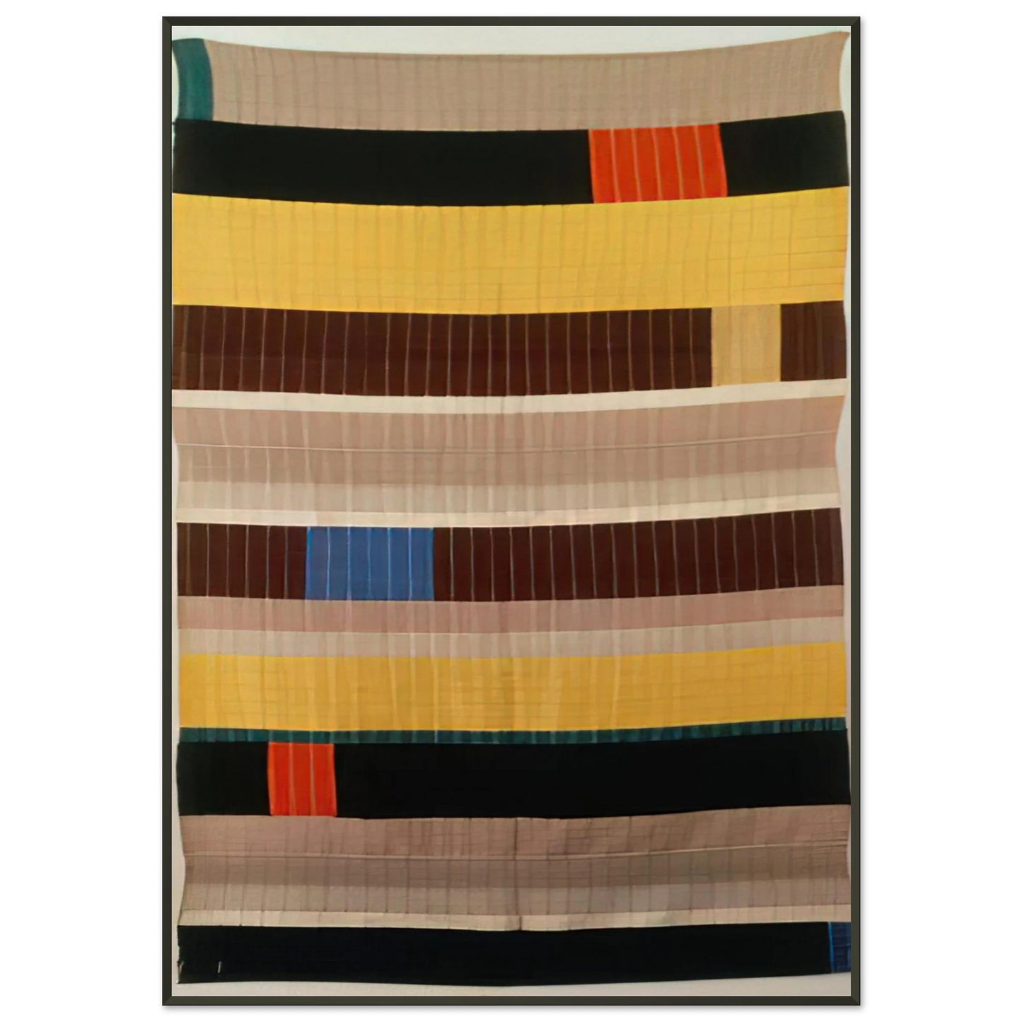 Anni Albers WALL HANGING 1925 1 Framed Art Print - Aluminum Frame - 21x29.7 cm / 8x12"
