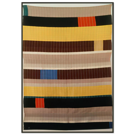 Anni Albers  WALL HANGING 1925 1 Framed Art Print  - Aluminum Frame - 21x29.7 cm / 8x12"