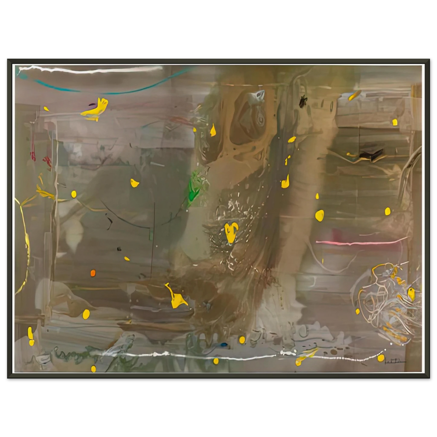 Helen Frankenthaler  Halleys Comet 1985 Framed Art Print  - Aluminum Frame - 70x100 cm / 28x40 inches