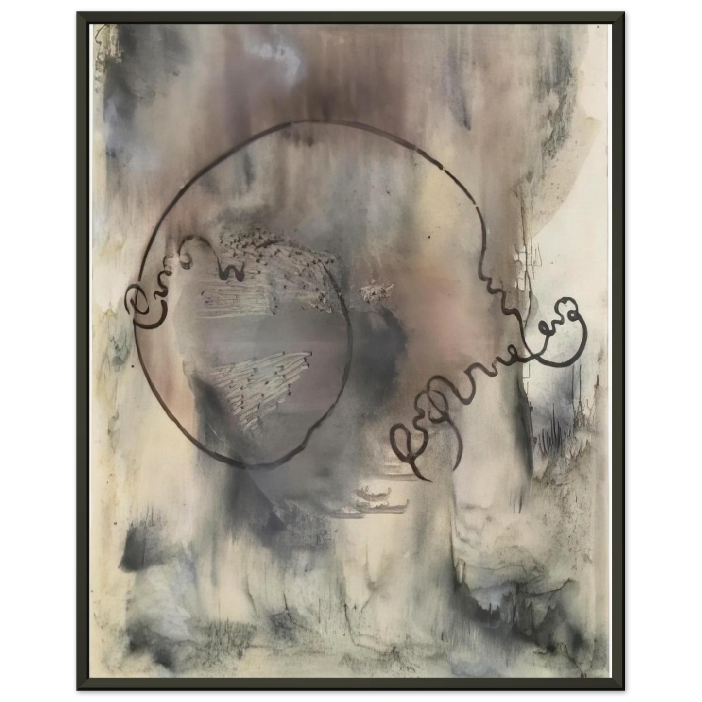 Sigmar Polke AUDATIA 1986 Framed Art Print - Aluminum Frame - 40x50 cm / 16x20 inches