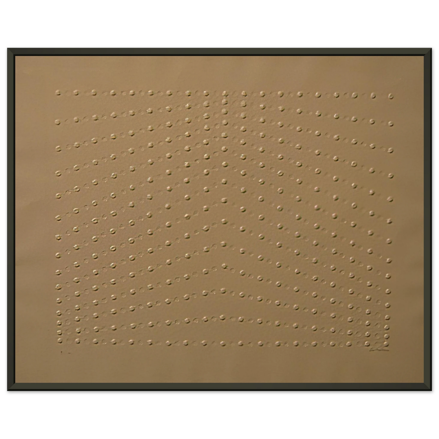 Enrico Castellani Superficie bianca 1969 Framed Art Print - Aluminum Frame - 40x50 cm / 16x20 inches