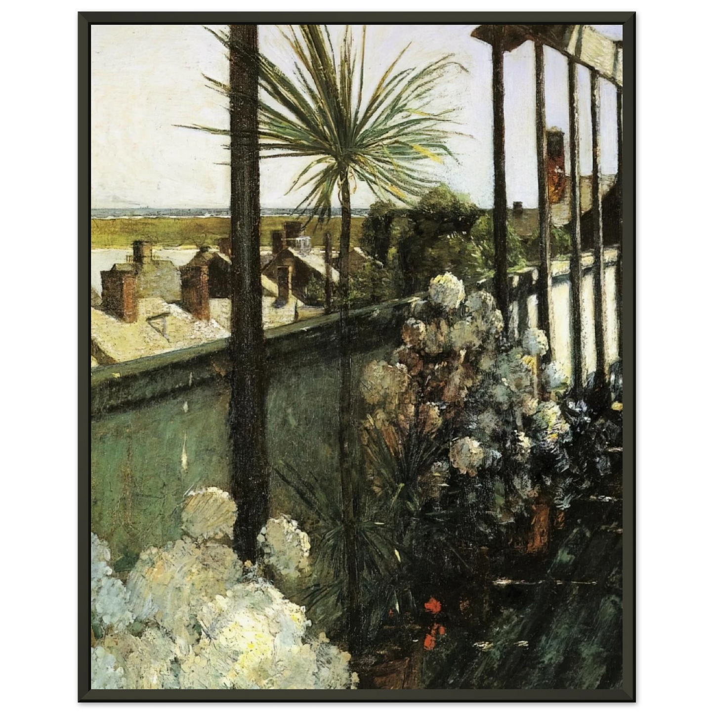 Childe Hassam Afternoon in Nantucket Framed Art Print - Aluminum Frame - 40x50 cm / 16x20 inches