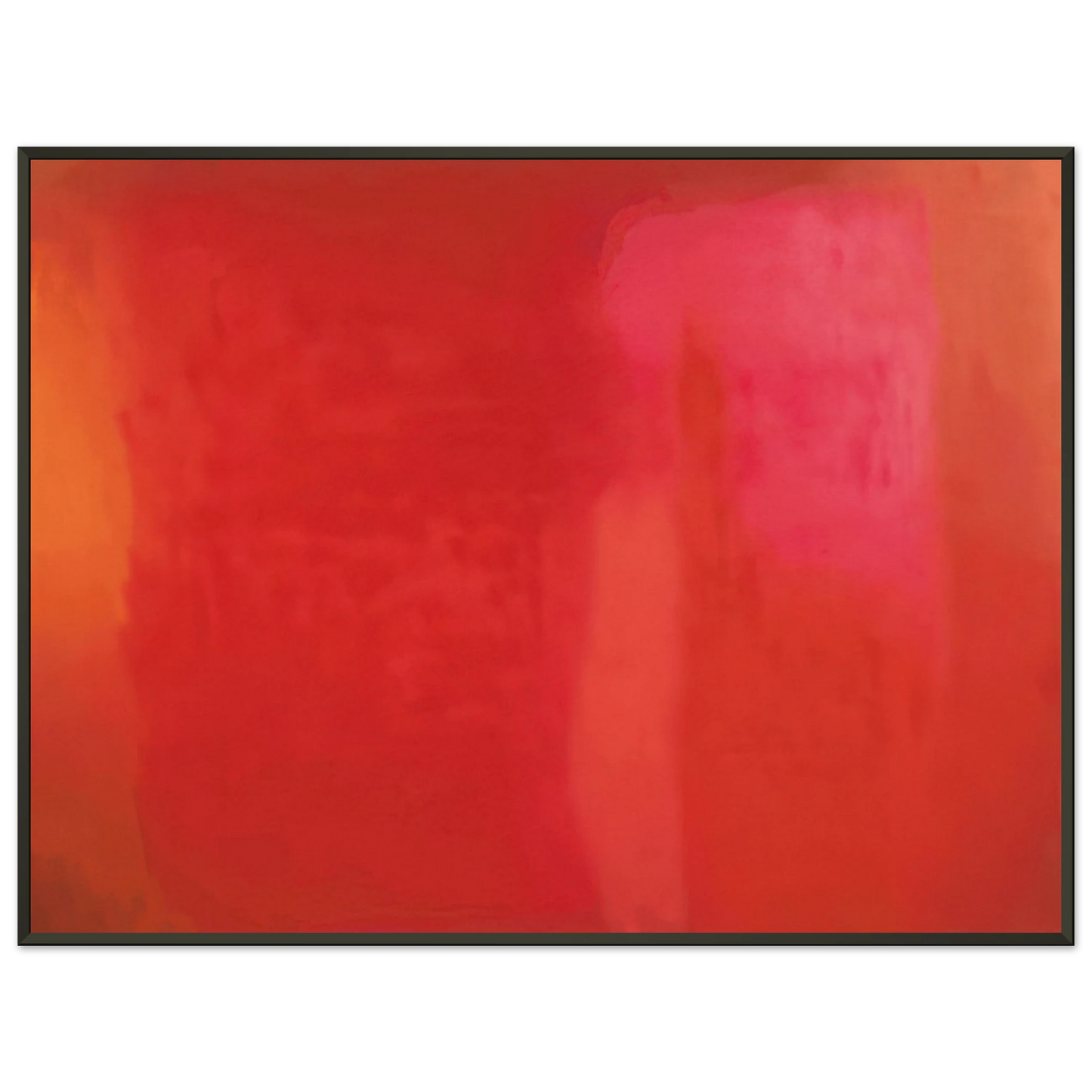 Esteban Vicente RED FIELD 1972 Framed Art Print - Aluminum Frame - 60x80 cm / 24x32 inches