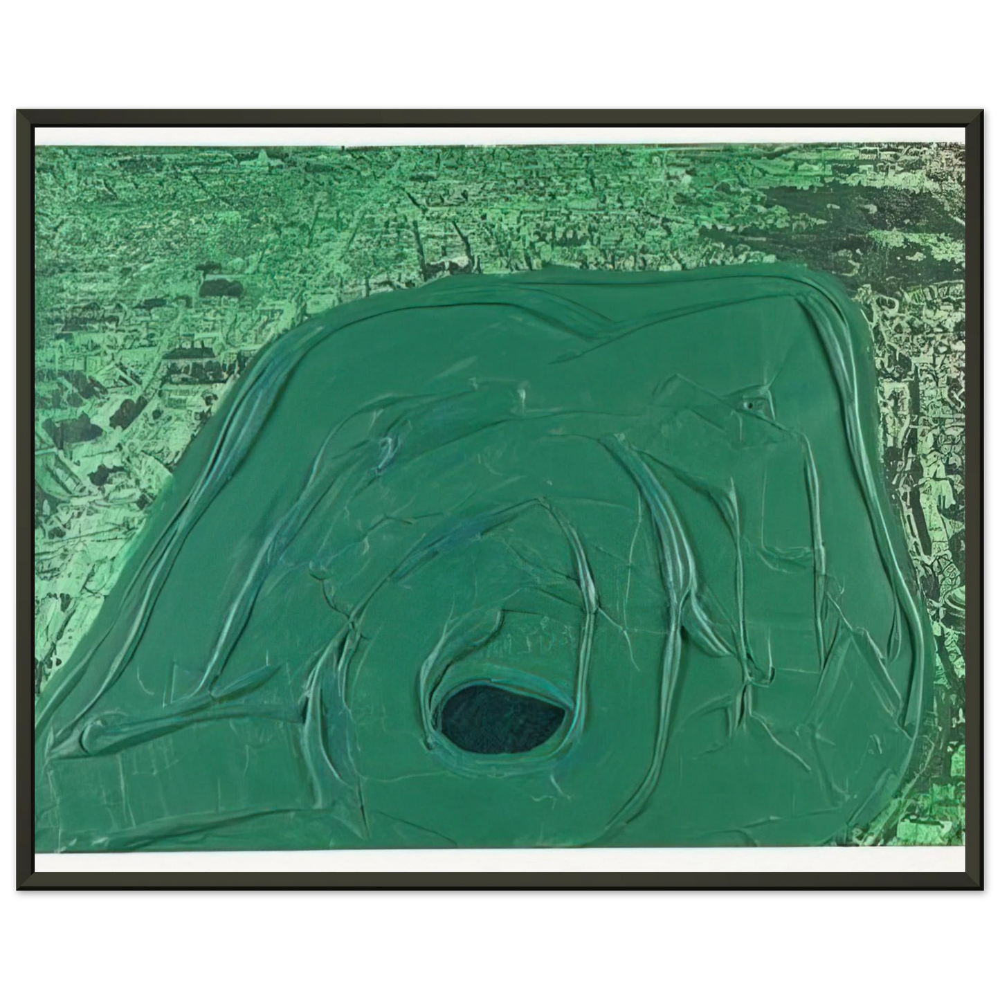 Dieter Roth Postcard Hyde Park 1969 Framed Art Print - Aluminum Frame - 40x50 cm / 16x20 inches