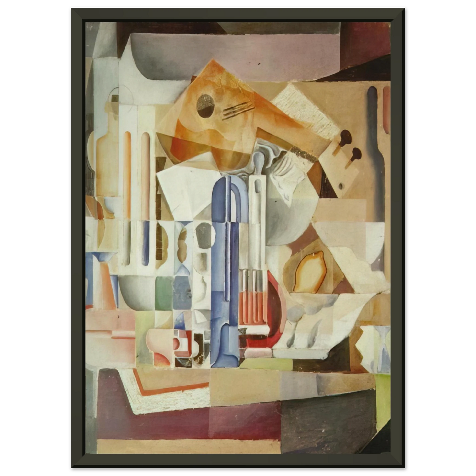 Salvador Dali  CRYSTALLINE STILL LIFE Framed Art Print  - Aluminum Frame - 60x80 cm / 24x32 inches