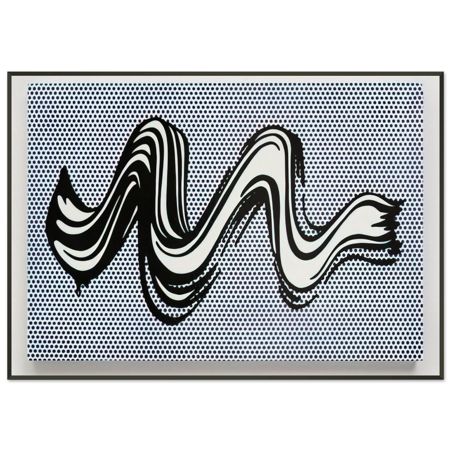 Roy Lichtenstein BRUSHSTROKE 1965 Framed Art Print - Aluminum Frame - 21x29.7 cm / 8x12"