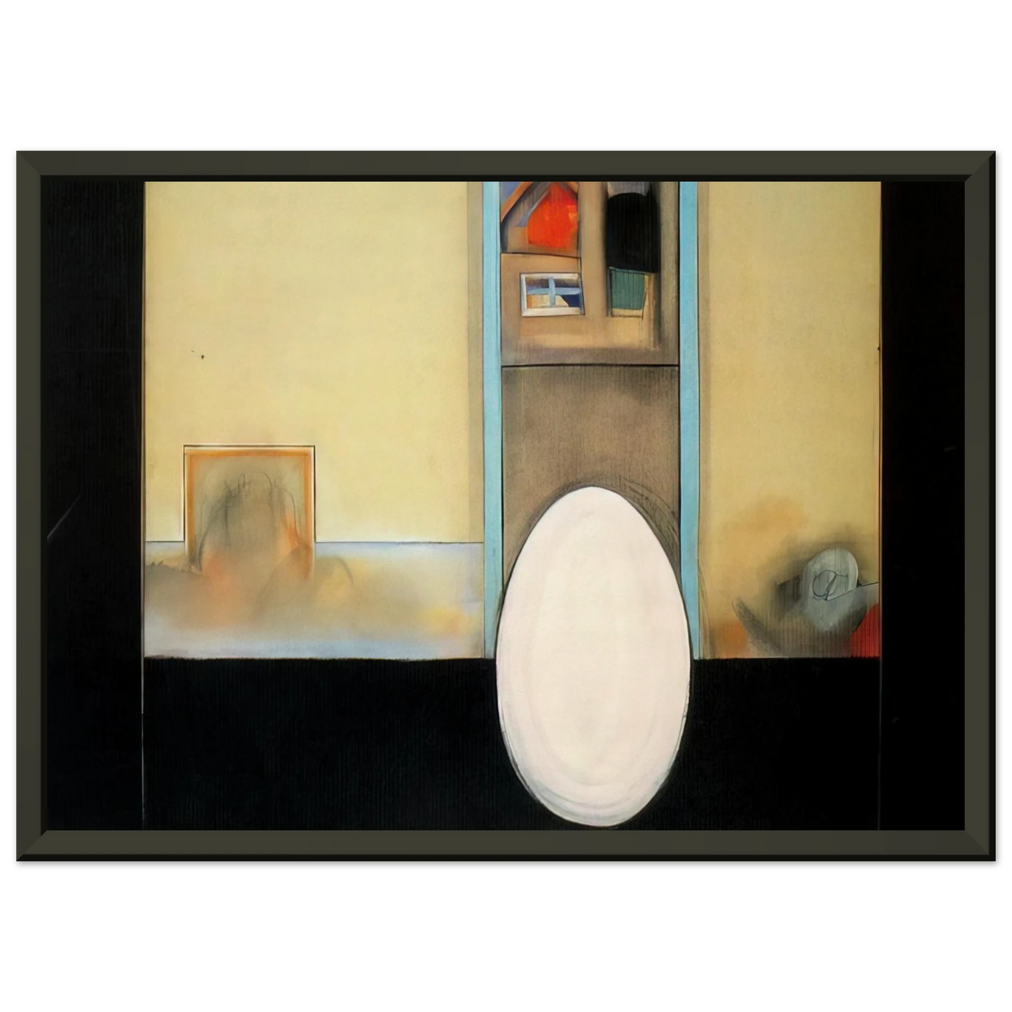 Miriam Schapiro The House Feminist Art Framed Art Print - Aluminum Frame - 60x80 cm / 24x32 inches