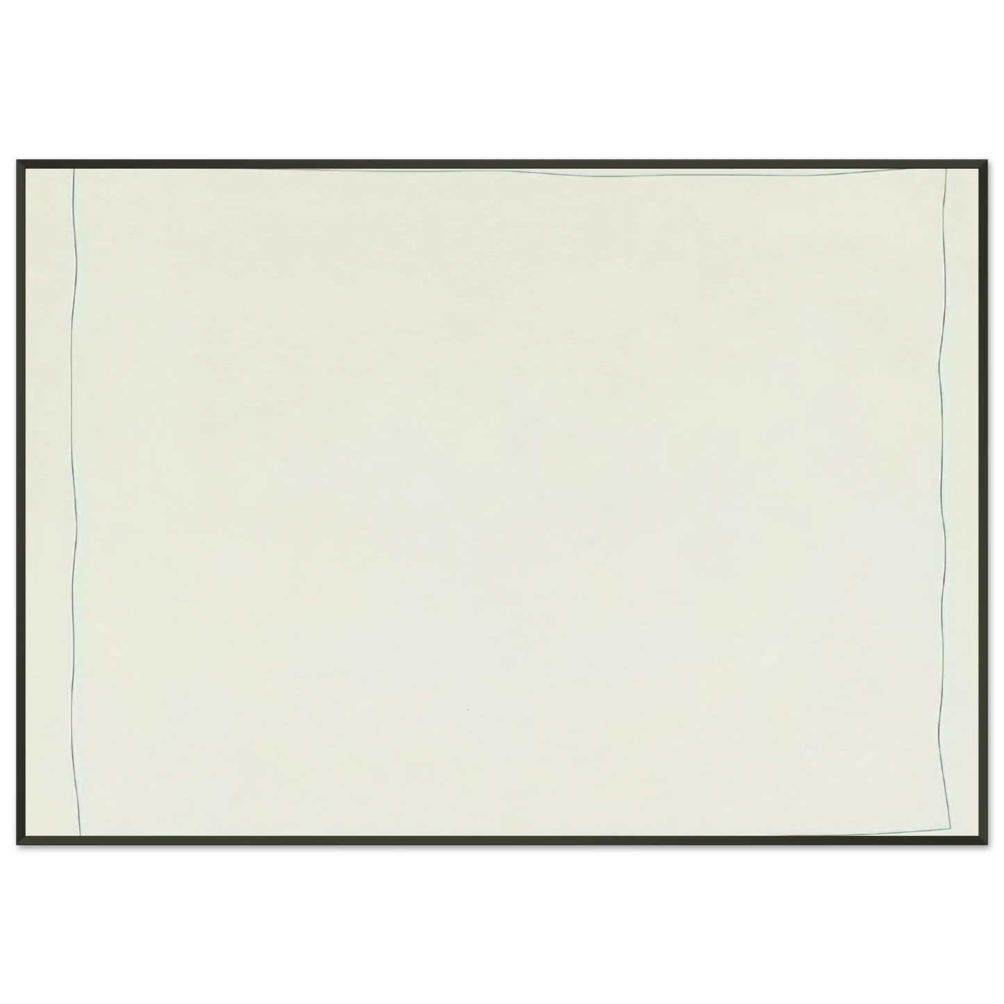 Robert Ryman Bent Line Drawing Framed Art Print - Aluminum Frame - 21x29.7 cm / 8x12"