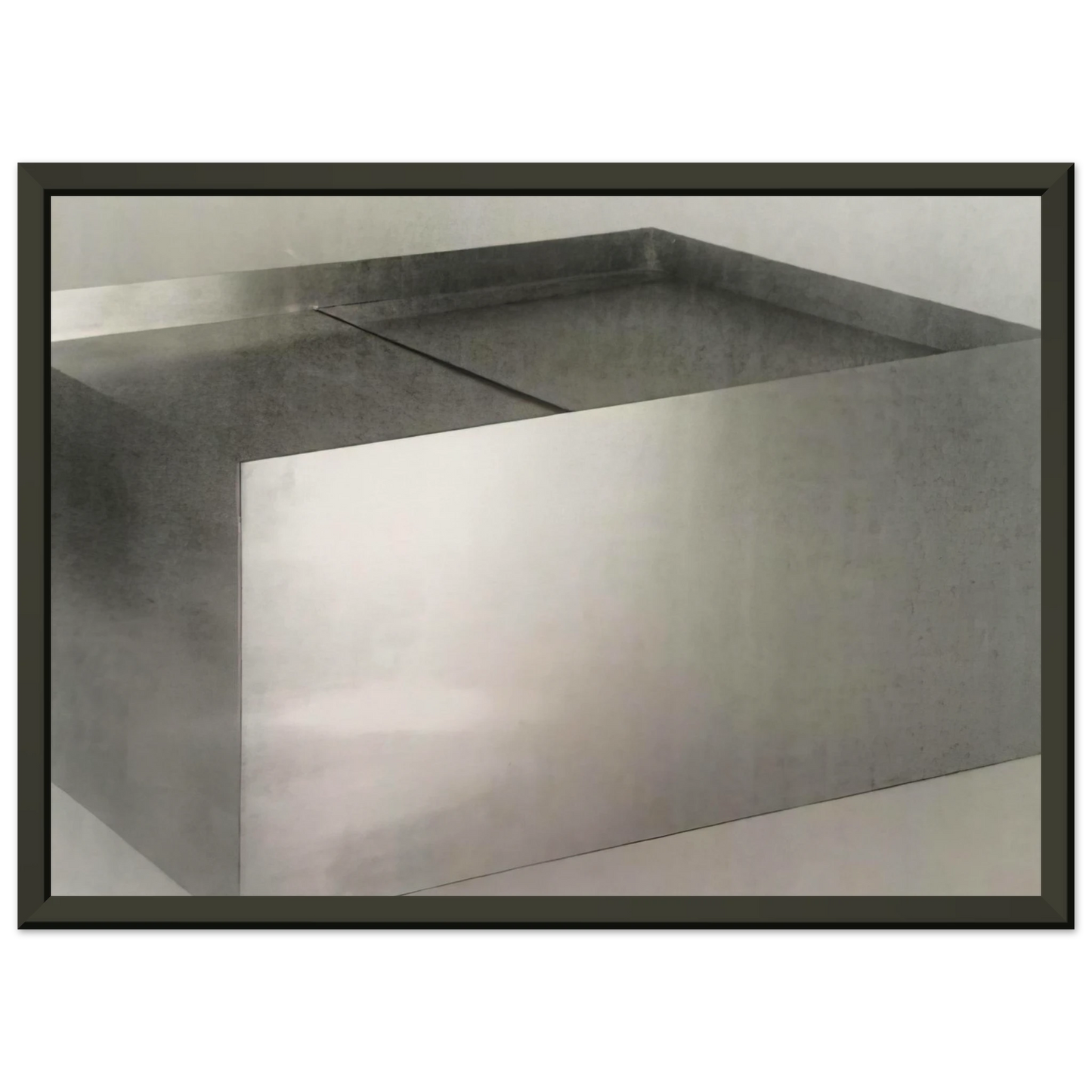 Donald Judd Untitled Double Coffee Table 1971 Framed Art Print - Aluminum Frame - 40x50 cm / 16x20 inches