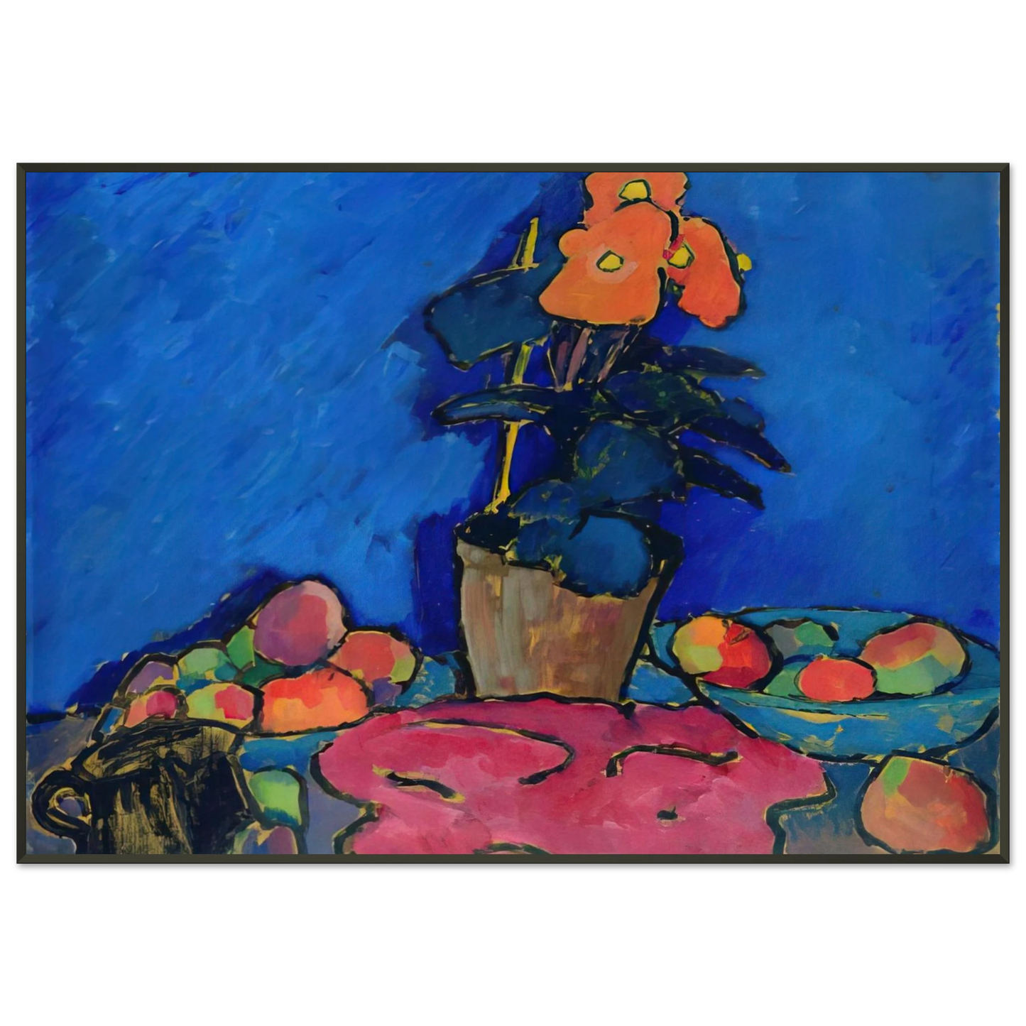 Alexej von Jawlensky STILL LIFE WITH BEGONIA 1911 Framed Art Print - Aluminum Frame - 21x29.7 cm / 8x12"