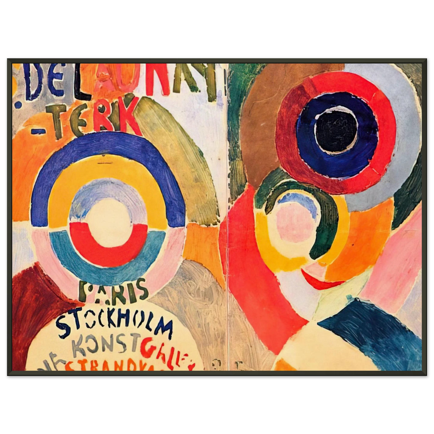 Sonia Delaunay MODERNISM Framed Art Print - Aluminum Frame - 60x80 cm / 24x32 inches