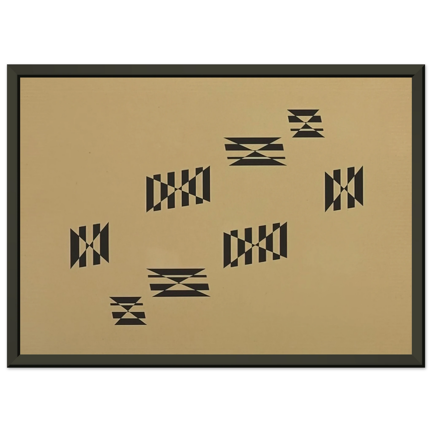Helio Oiticica Metaesquema 1957 Framed Art Print - Aluminum Frame - 40x50 cm / 16x20 inches