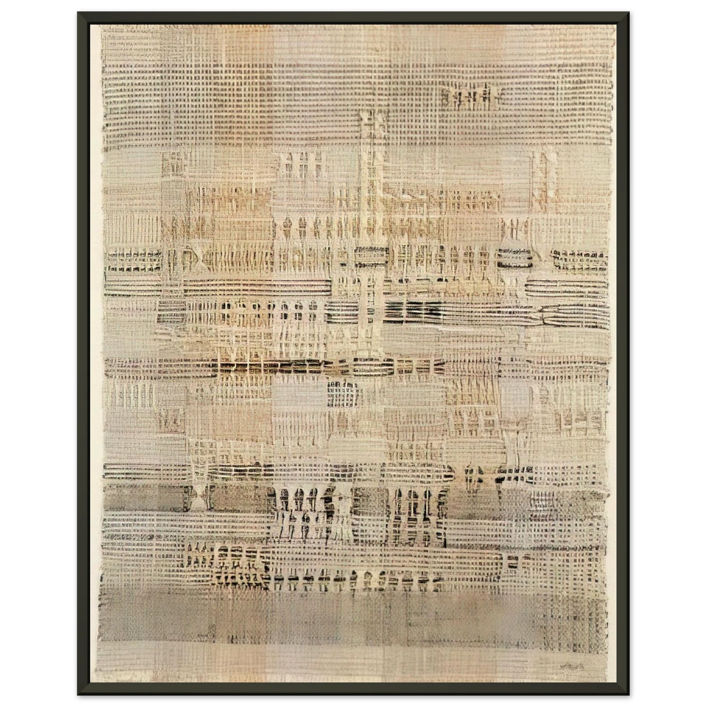 Anni Albers DEVELOPMENT IN ROSE I 1952 Framed Art Print - Aluminum Frame - 60x80 cm / 24x32 inches