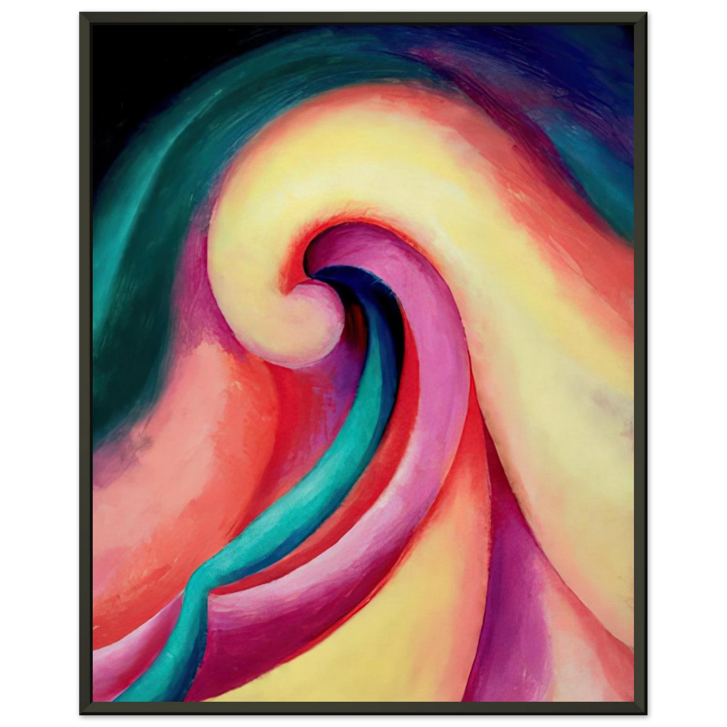Georgia OKeeffe Series I No 3 Framed Art Print - Aluminum Frame - 70x100 cm / 28x40 inches