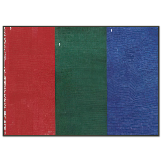 Alighiero Boetti  AEB Framed Art Print  - Aluminum Frame - 21x29.7 cm / 8x12"