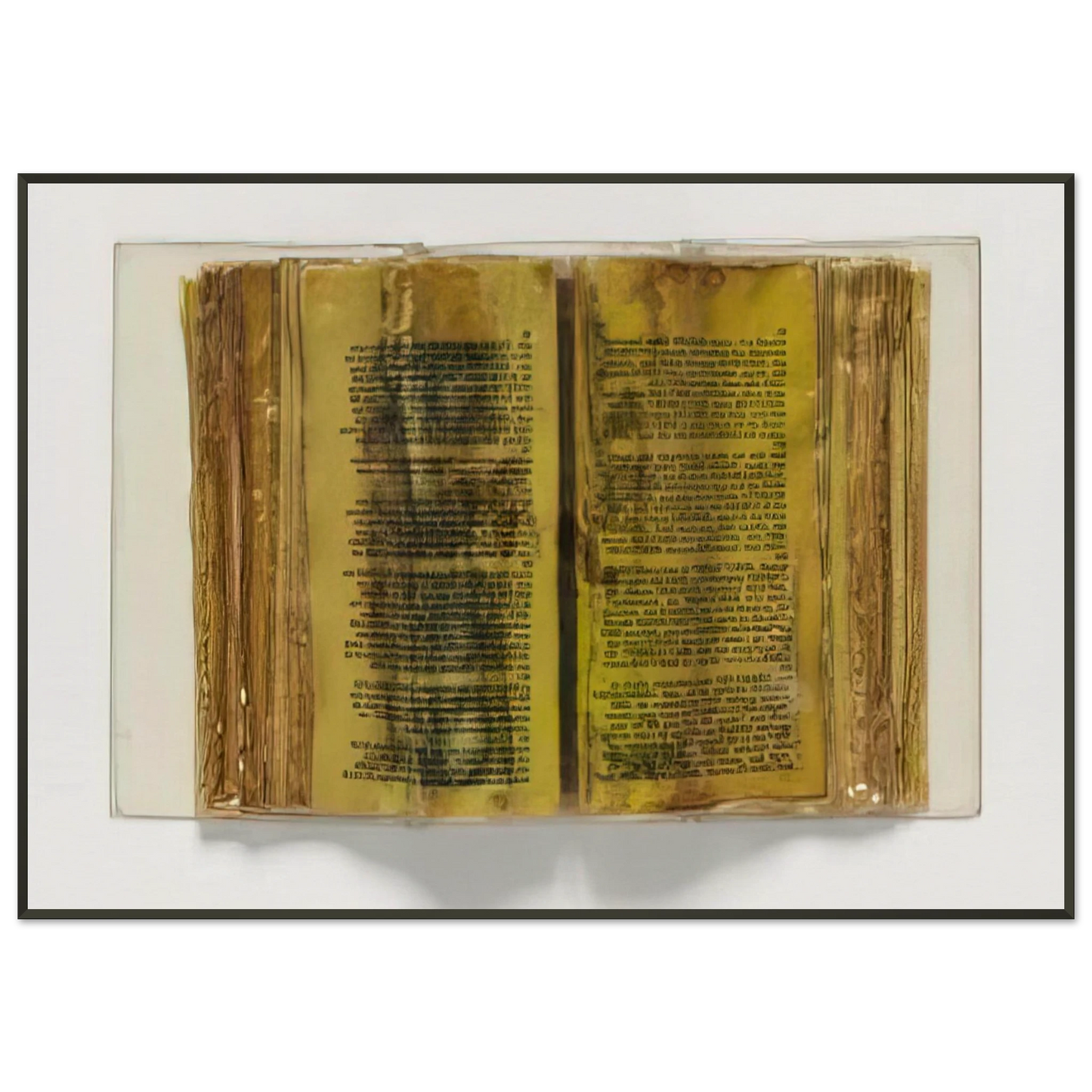 Dieter Roth Poemetrie 1970 Framed Art Print - Aluminum Frame - 21x29.7 cm / 8x12"
