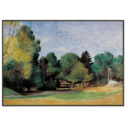 Andre Derain  LANDSCAPE NEAR BARBIZON 1922 Framed Art Print  - Aluminum Frame - 21x29.7 cm / 8x12"