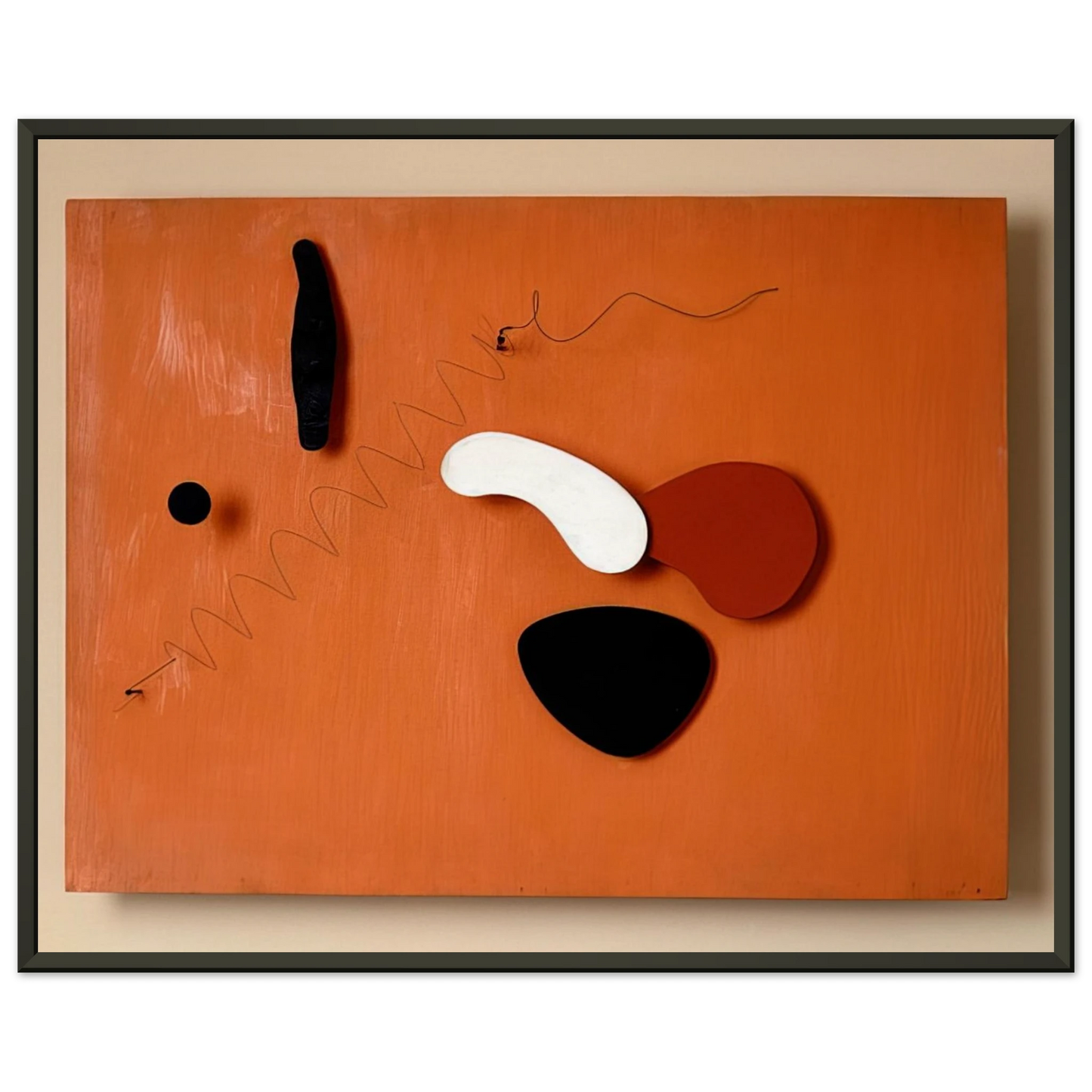 Alexander Calder THE ORANGE PANEL 1936 Framed Art Print - Aluminum Frame - 60x80 cm / 24x32 inches