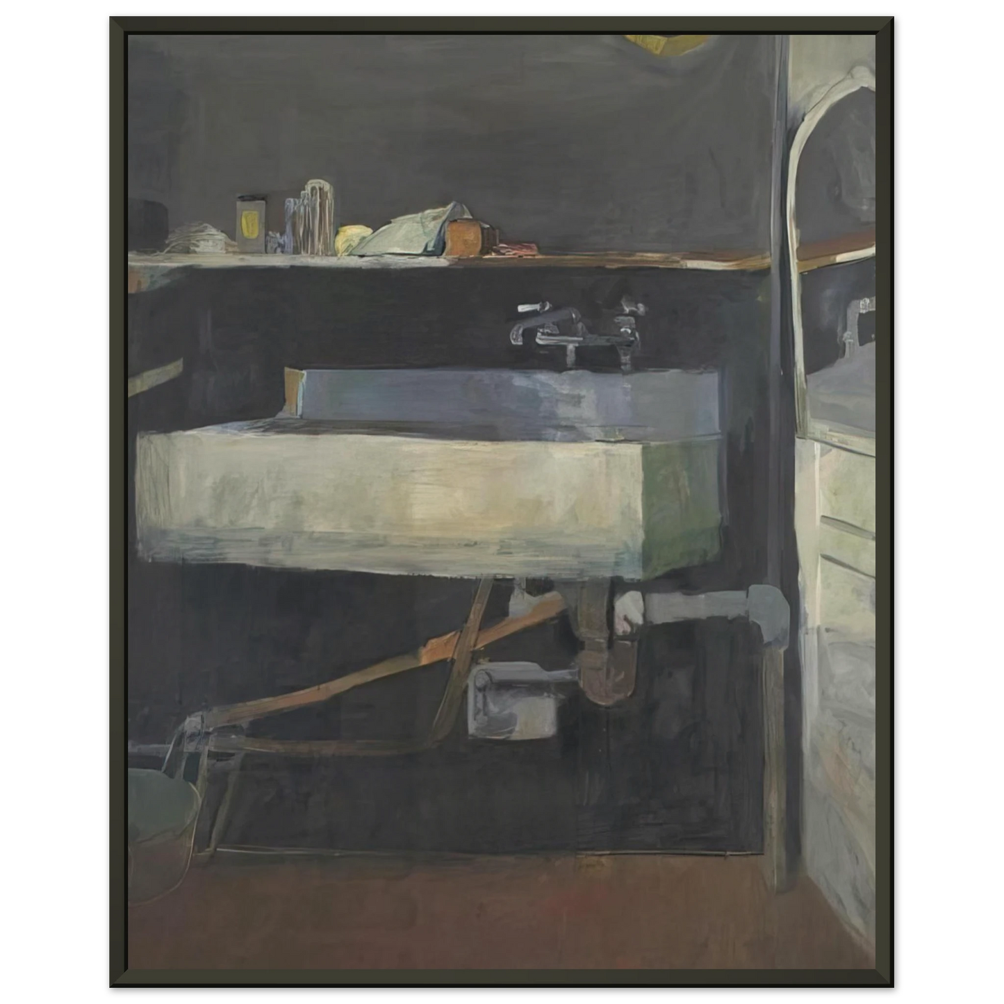 Richard Diebenkorn Corner of Studio Sink Framed Art Print - Aluminum Frame - 70x100 cm / 28x40 inches