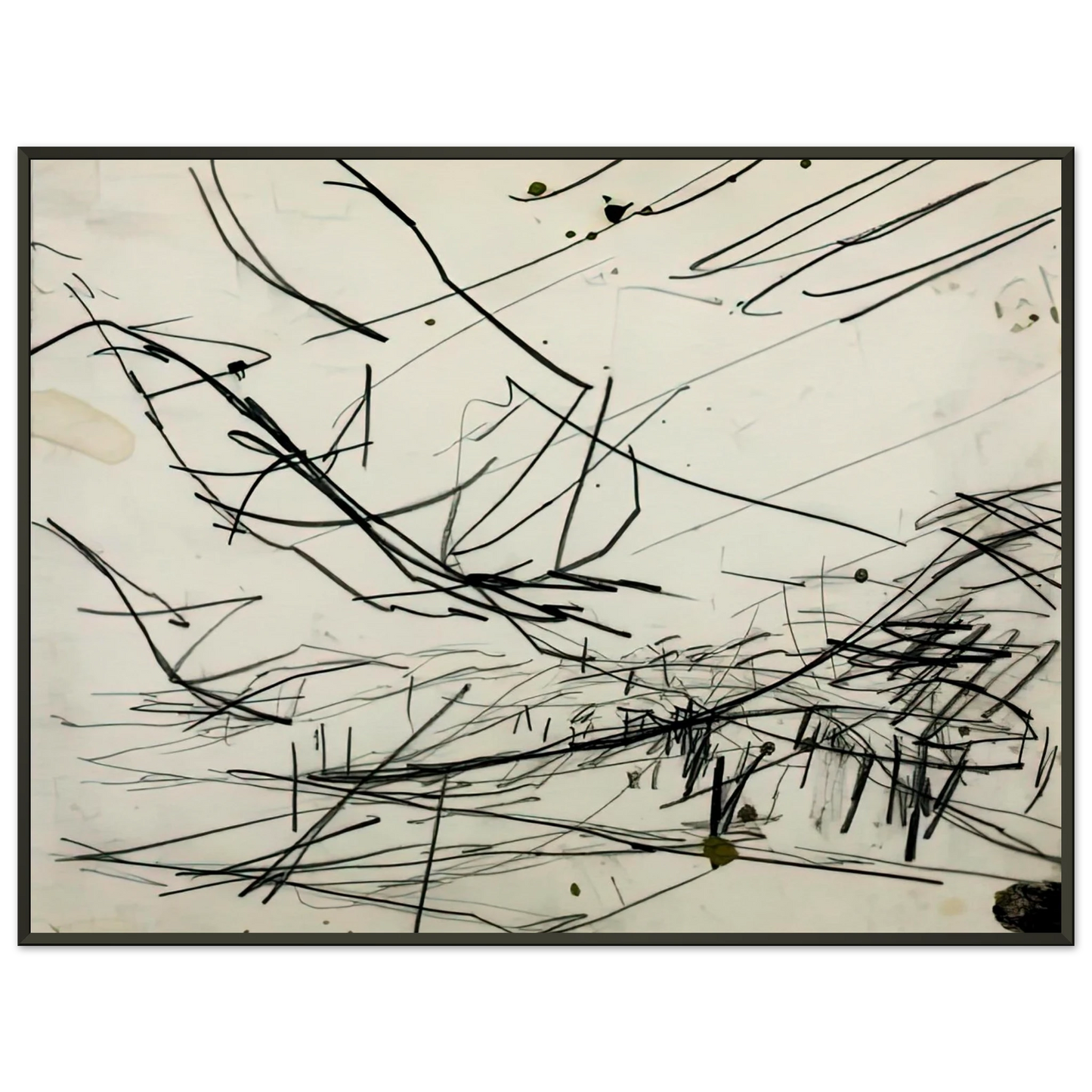 Frank Auerbach WORKING DRAWING FOR PRIMROSE HILL Framed Art Print - Aluminum Frame - 70x100 cm / 28x40 inches