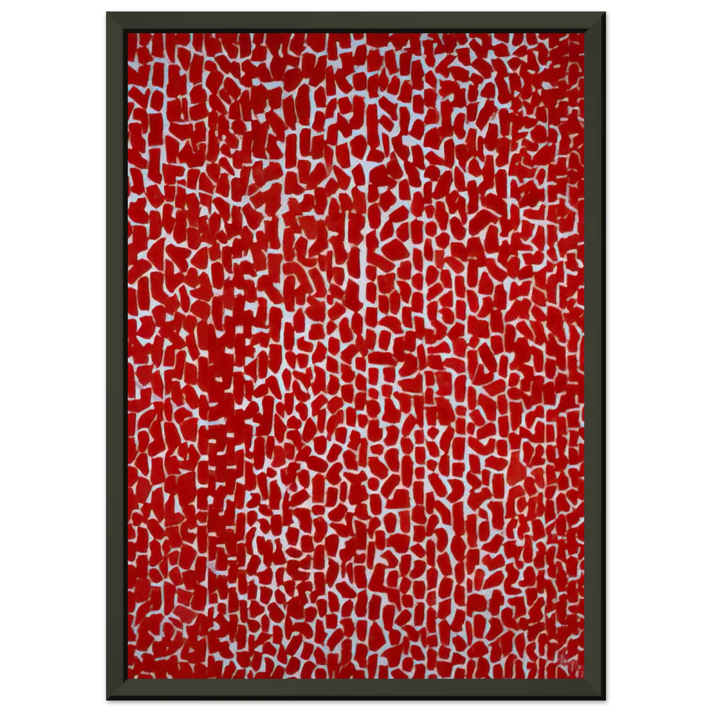 Alma Woodsey Thomas RED ROSE CANTATA 1973 Framed Art Print - Aluminum Frame - 40x50 cm / 16x20 inches