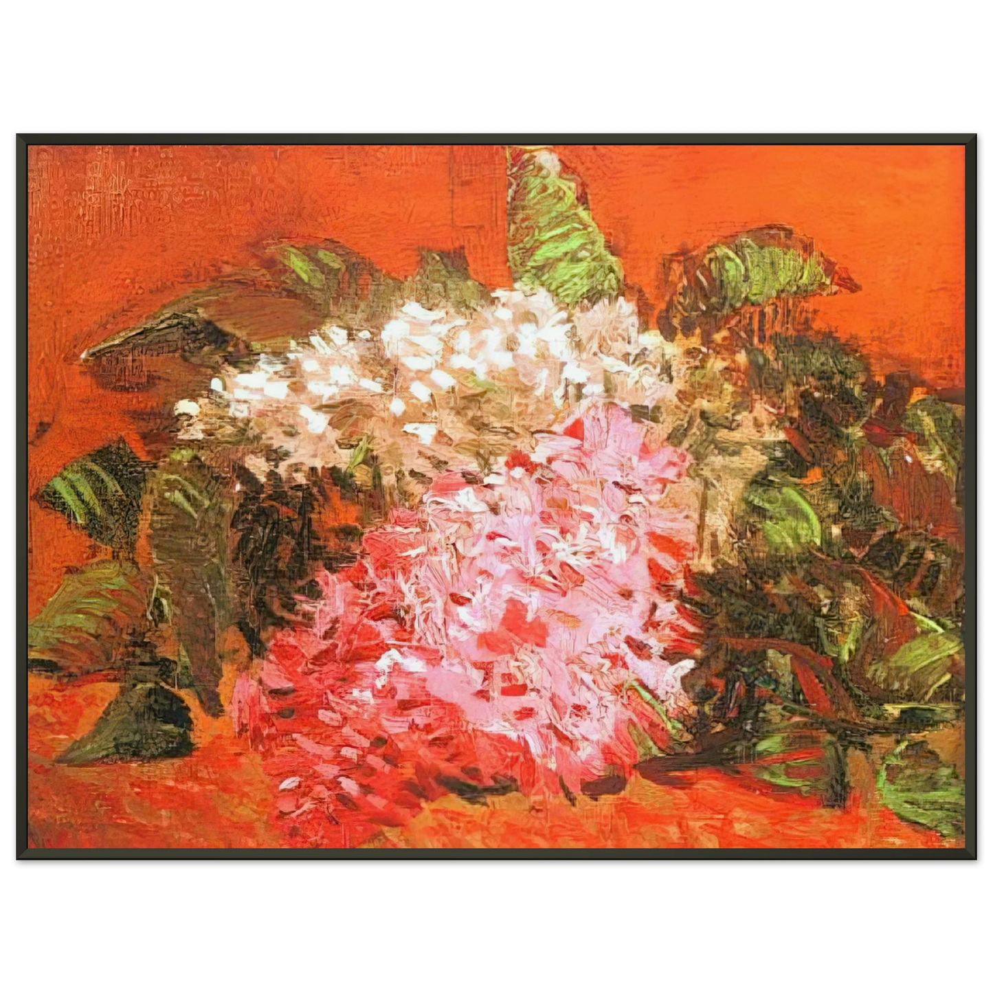 Vincent van Gogh Lilacs Framed Art Print - Aluminum Frame - 70x100 cm / 28x40 inches