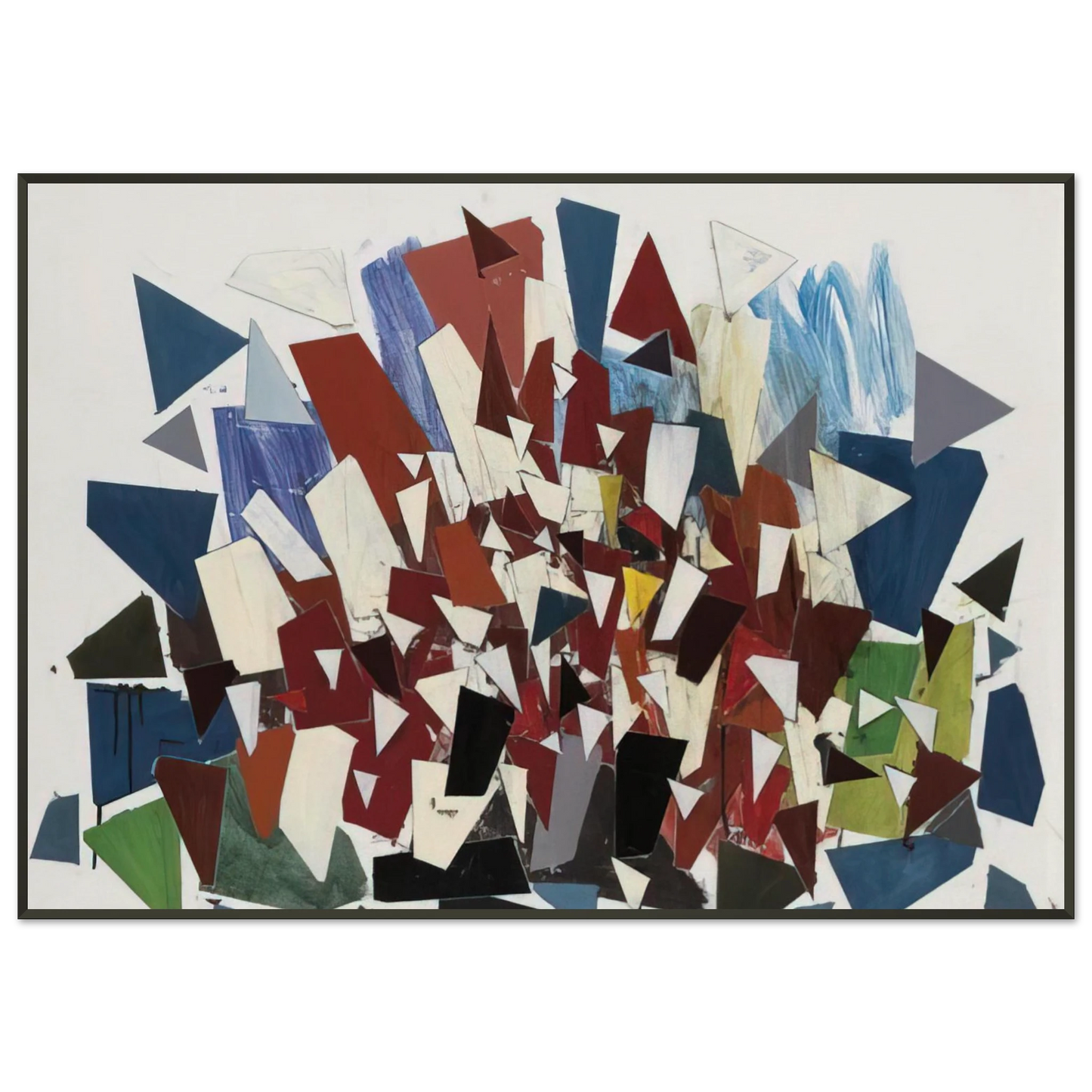 Robert Goodnough 77N 1992 Framed Art Print - Aluminum Frame - 21x29.7 cm / 8x12"