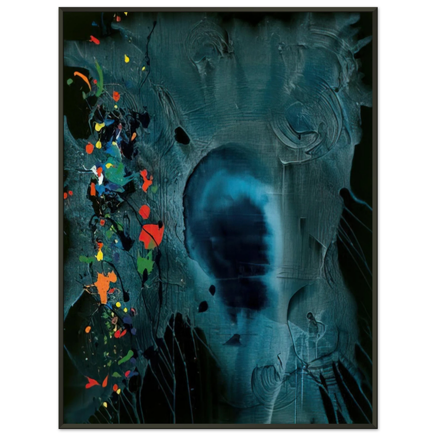 John Hoyland Love and Grief 54006 2006 Framed Art Print - Aluminum Frame - 40x50 cm / 16x20 inches