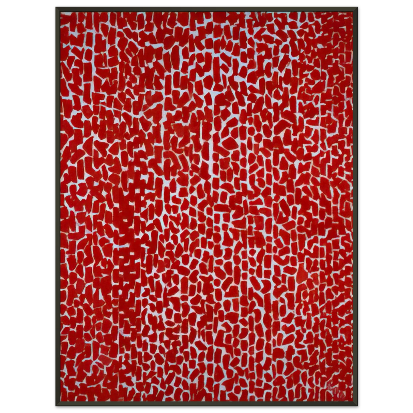 Alma Woodsey Thomas RED ROSE CANTATA 1973 Framed Art Print - Aluminum Frame - 60x80 cm / 24x32 inches