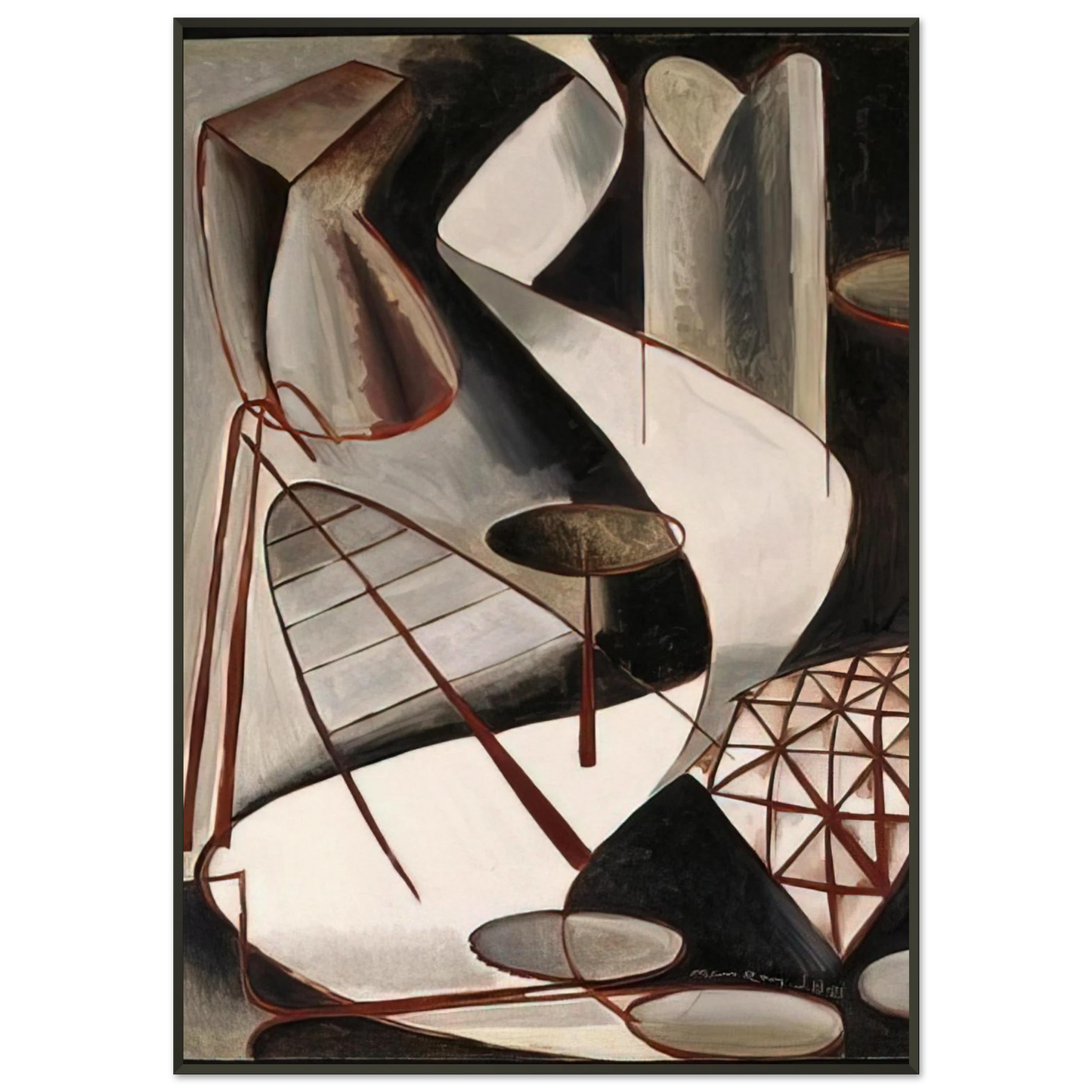 Man Ray RETURN TO REASON Framed Art Print - Aluminum Frame - 21x29.7 cm / 8x12"