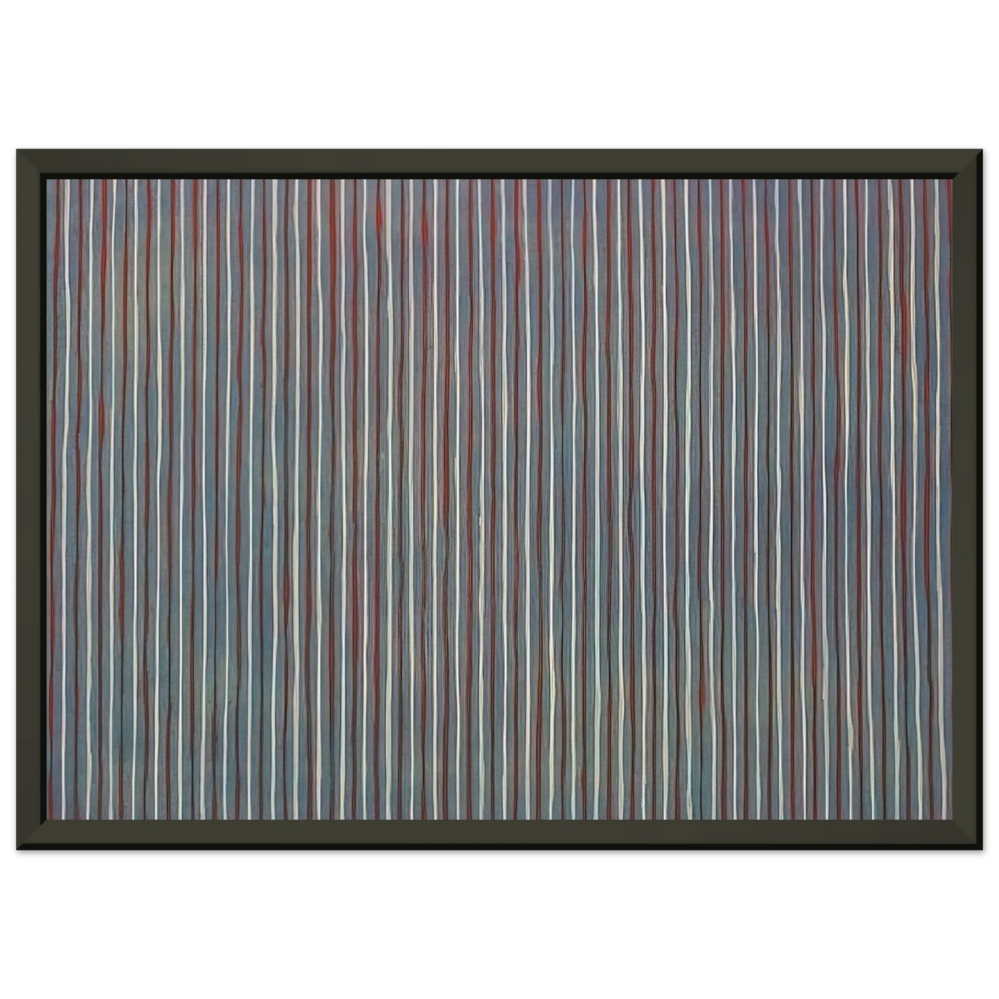 Gene Davis Salute 1958 Framed Art Print - Aluminum Frame - 40x50 cm / 16x20 inches