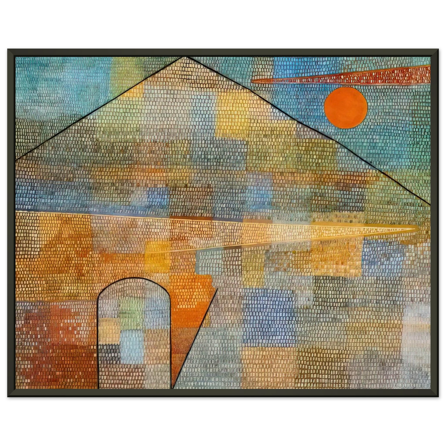 Paul Klee TO THE PARNASSUS 1932 Framed Art Print - Aluminum Frame - 40x50 cm / 16x20 inches
