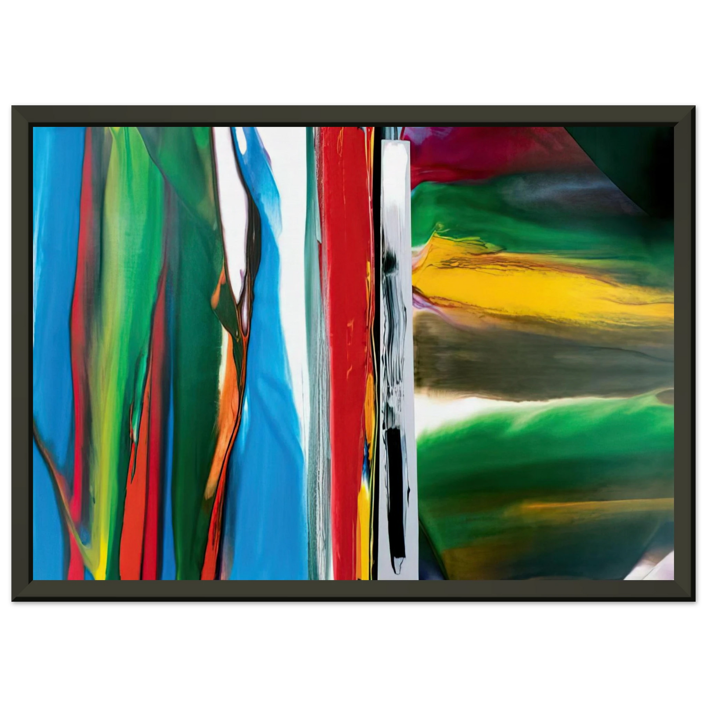 Paul Jenkins Phenomena Astral Tundra 1986 Framed Art Print - Aluminum Frame - 60x80 cm / 24x32 inches