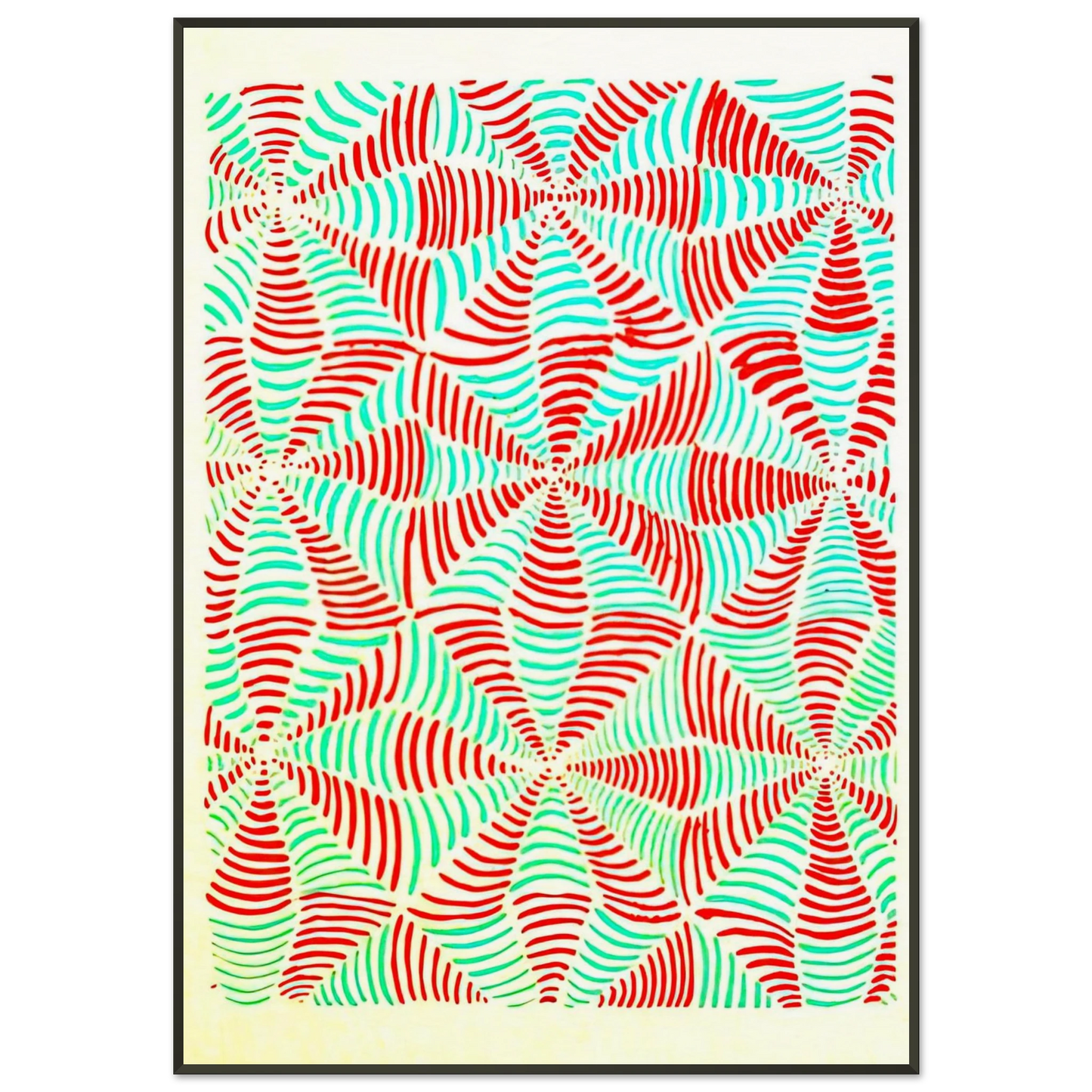 Sonia Delaunay COMPOSITION 16 Framed Art Print - Aluminum Frame - 21x29.7 cm / 8x12"