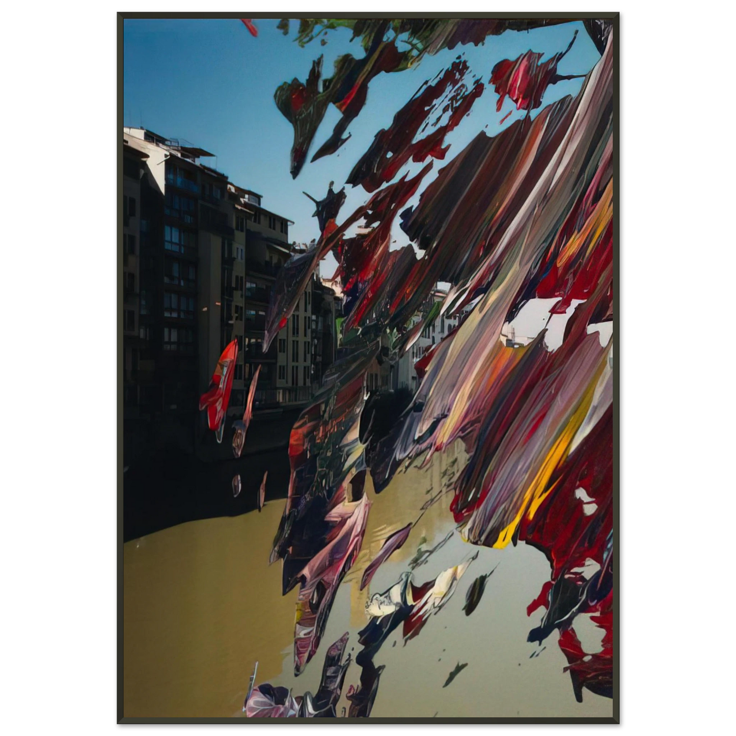 Gerhard Richter FIRENZE Framed Art Print - Aluminum Frame - 21x29.7 cm / 8x12"